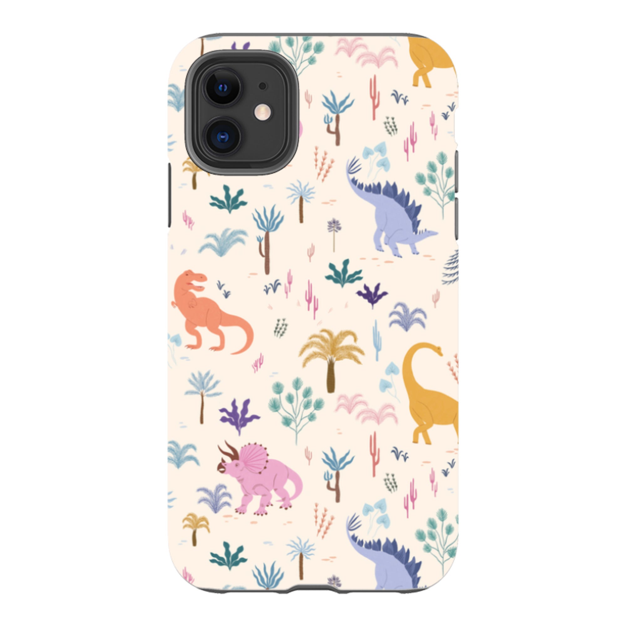 iPhone Tough Case - Dinosaur Pattern Light By Meghann Rader