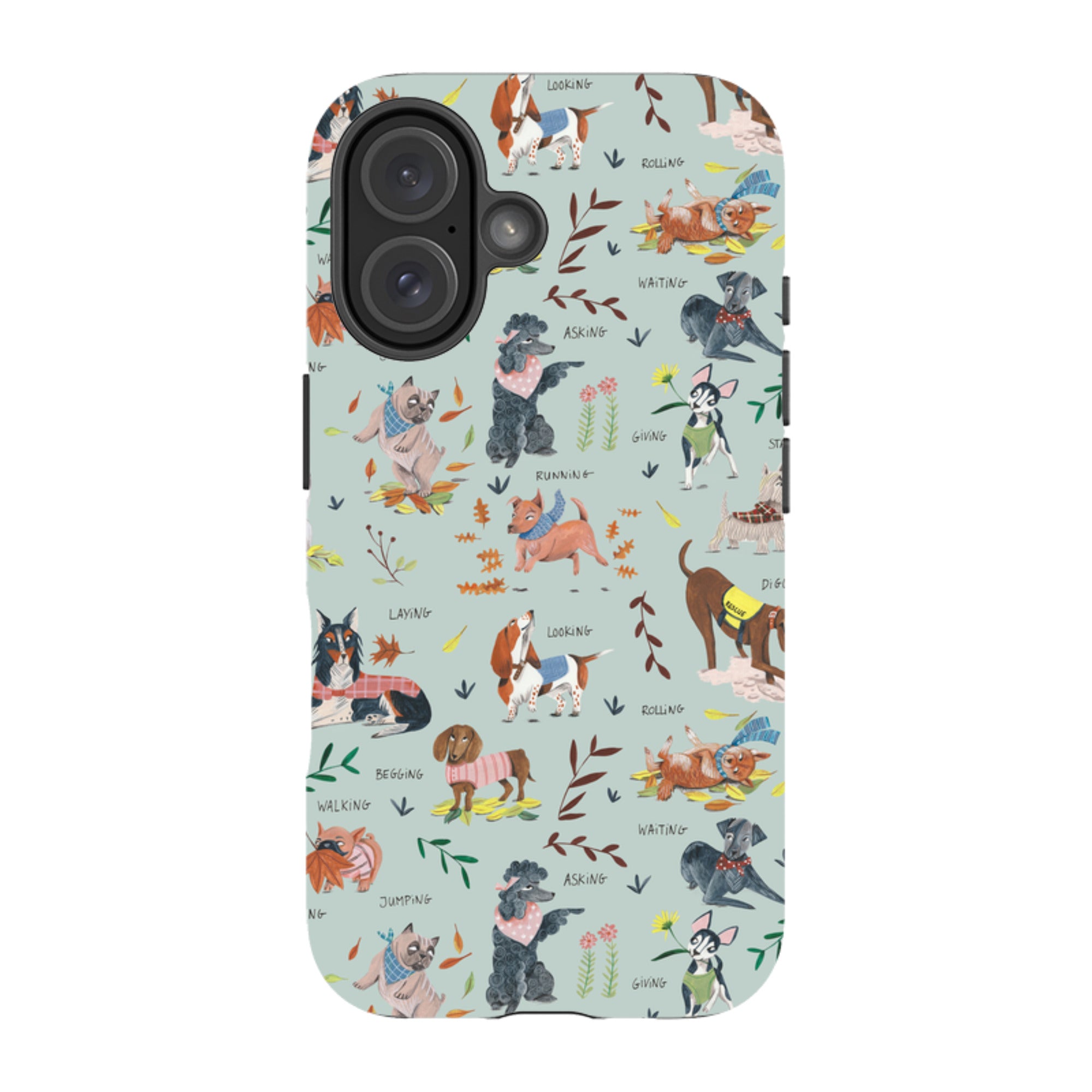 iPhone MagSafe Tough Case -  Dog Pattern II By Caroline Bonne Muller
