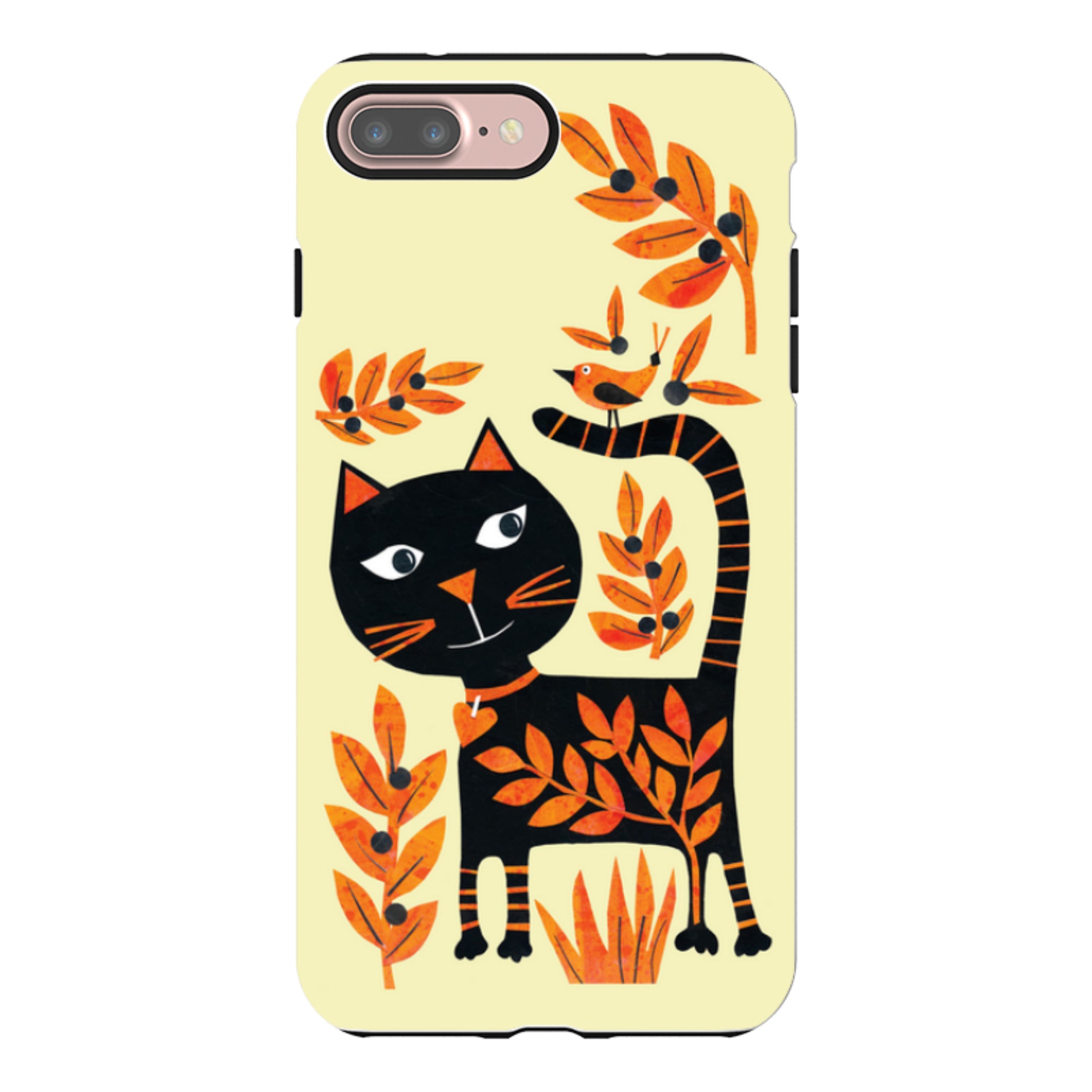 iPhone Tough Case - Halloween Folk Cat By Tracey English