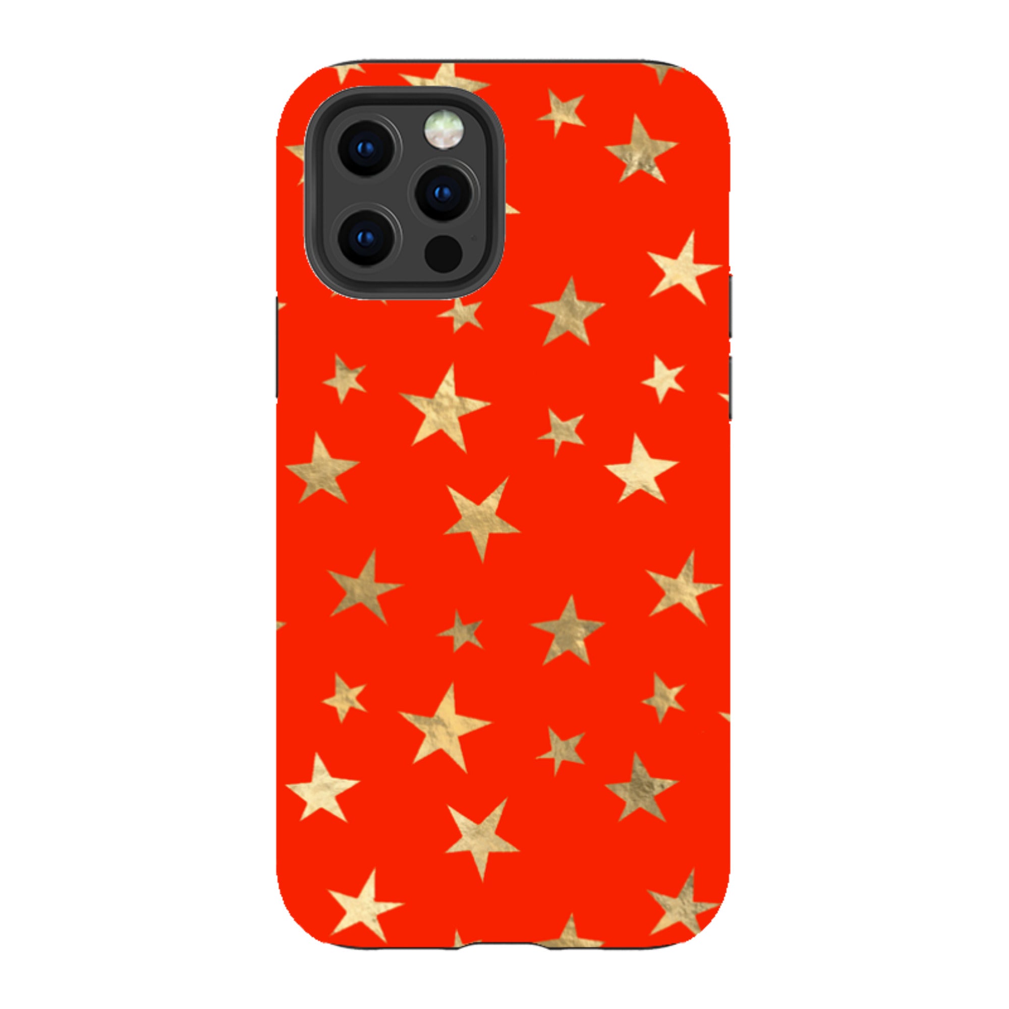iPhone Tough Case - Red and Gold Stars