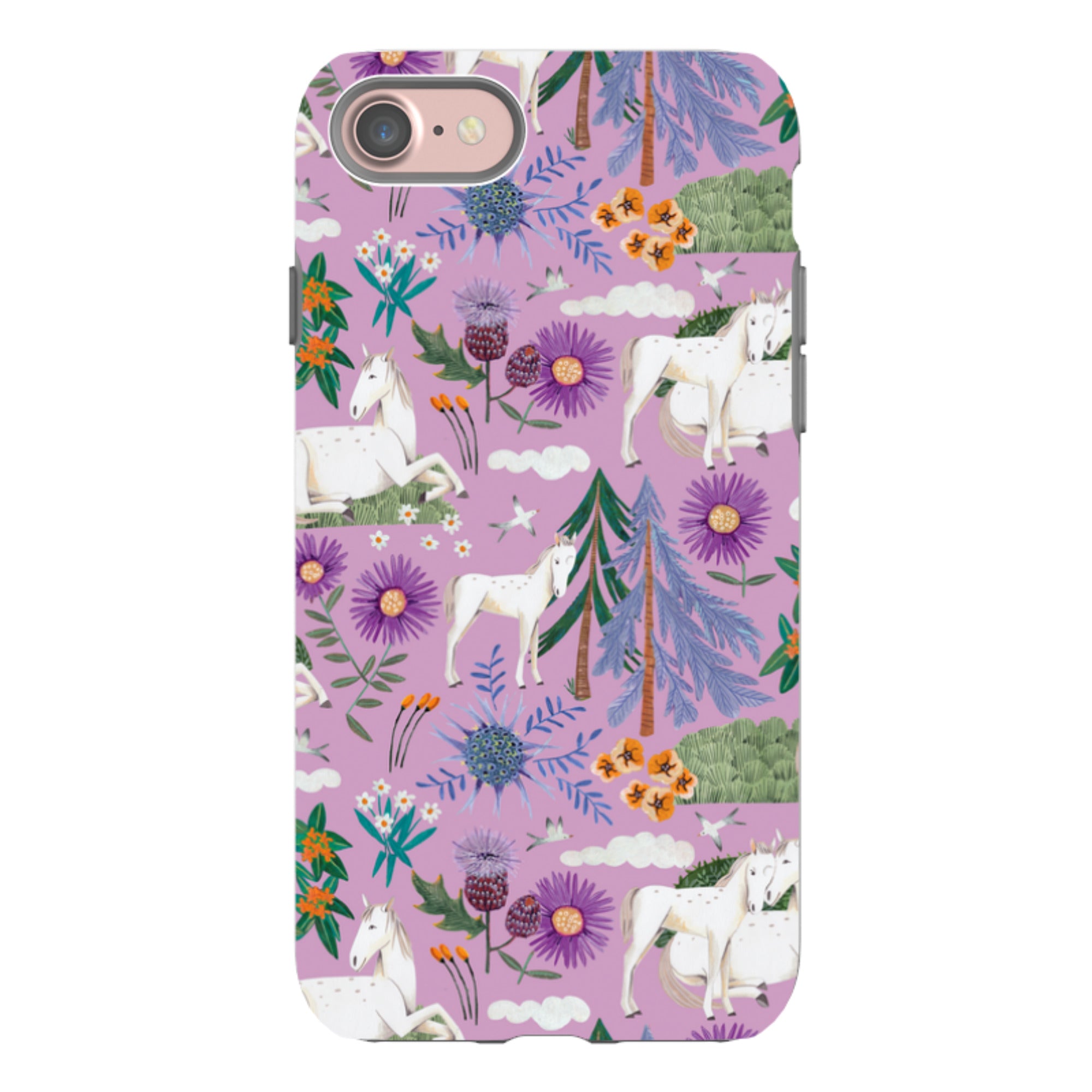 iPhone Tough Case - Horse Pattern II By Caroline Bonne Muller