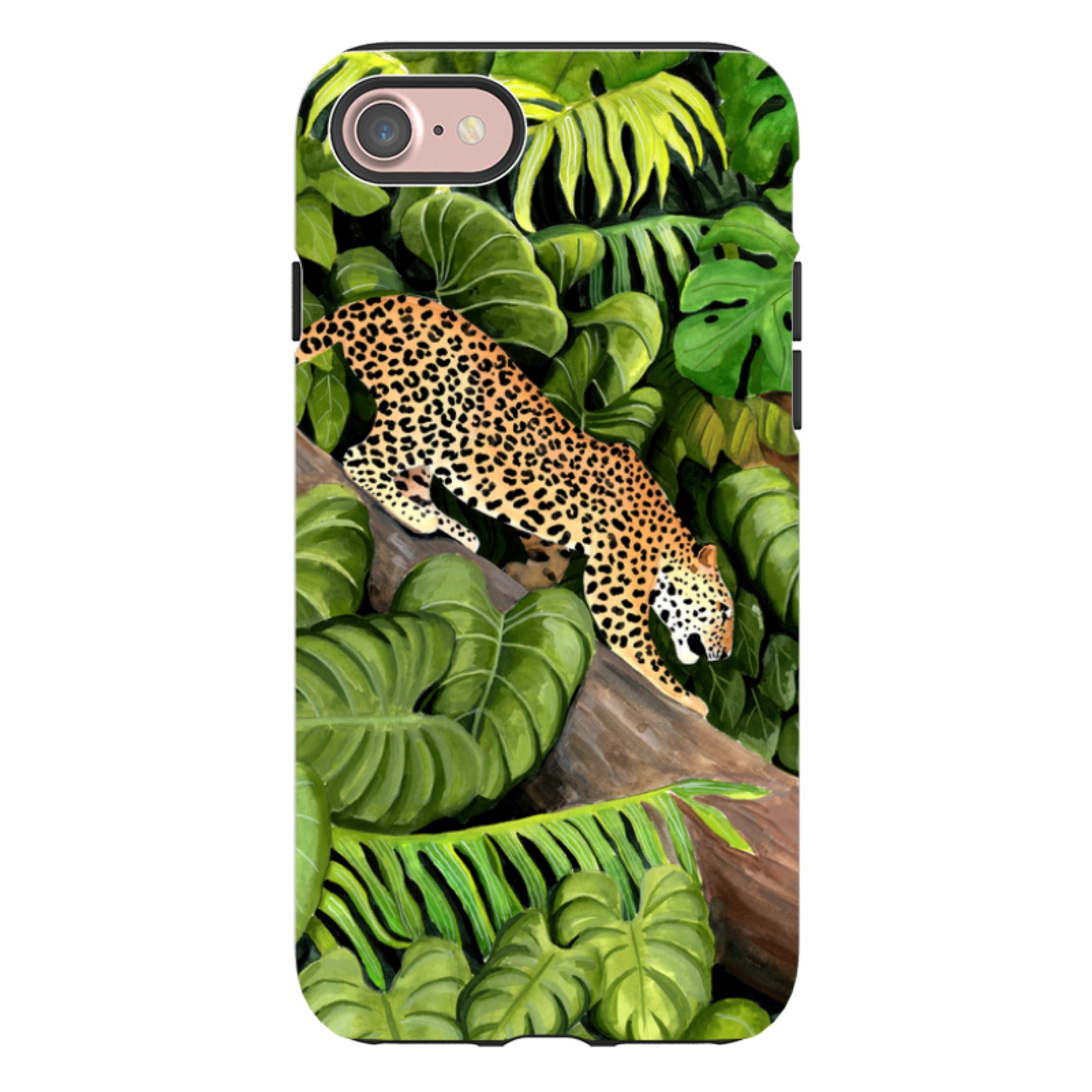 iPhone Tough Case - Leopard Poised By Bex Parkin