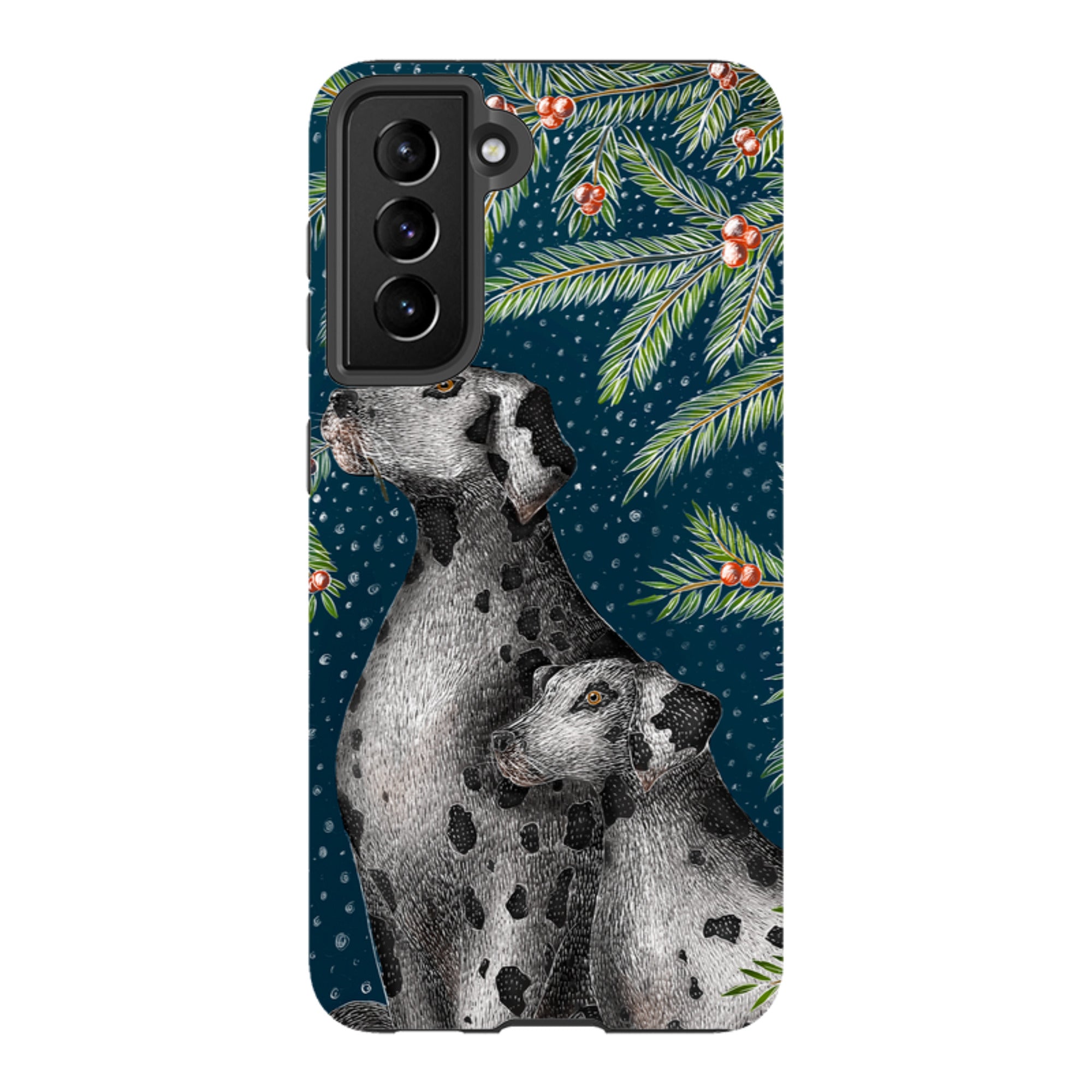 Samsung Tough Case - Christmas Dalmatians By Catherine Rowe