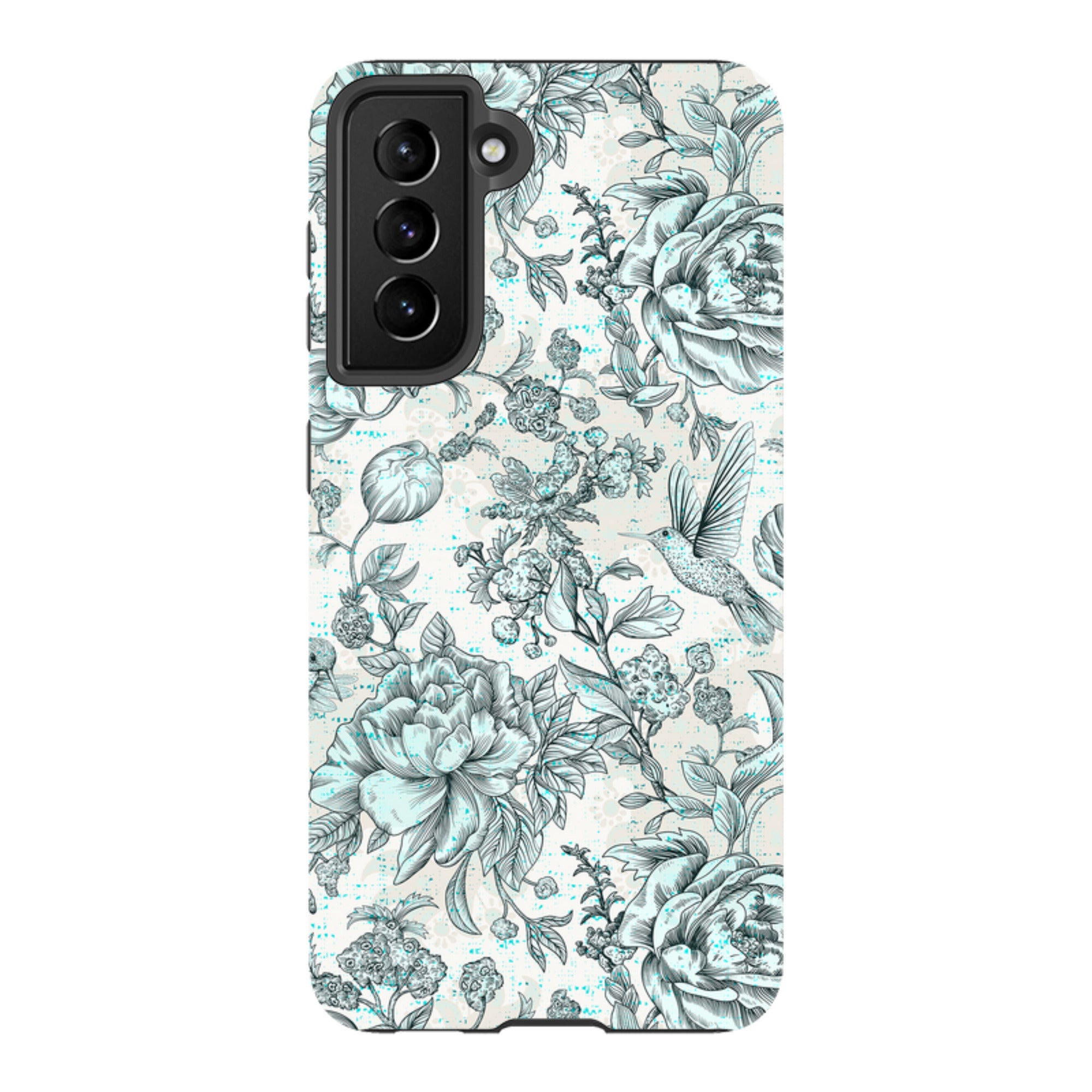 Samsung Tough Case - Blue peonies