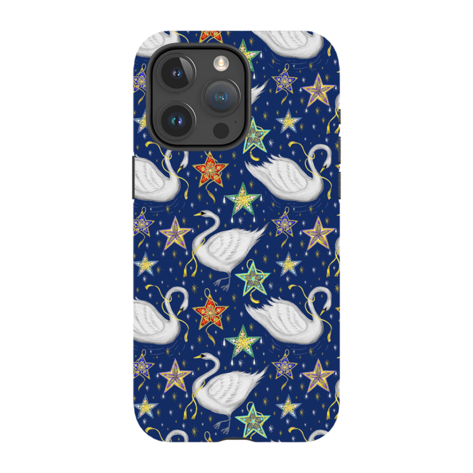 iPhone Tough Case - Swan Pattern By Catherine Rowe