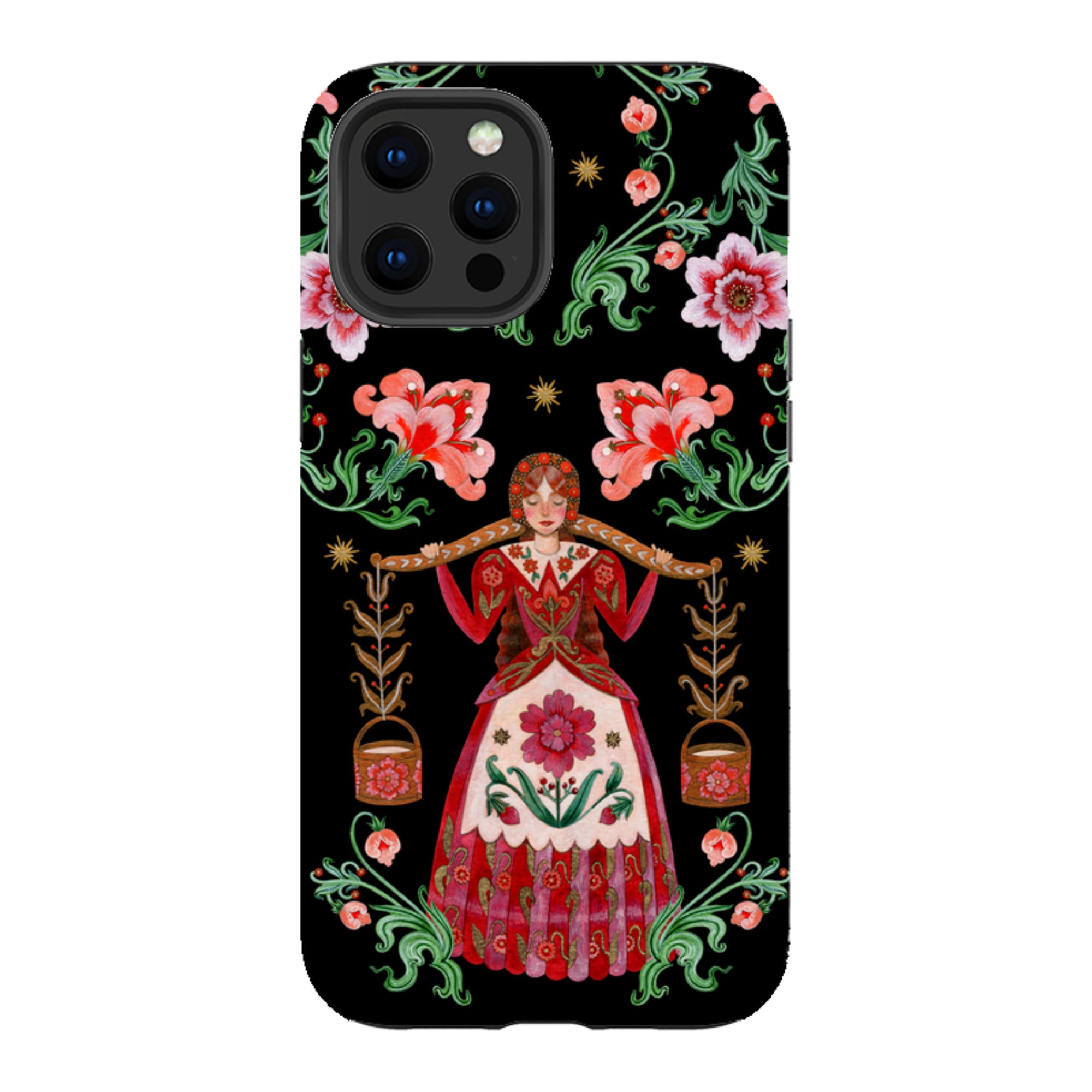 iPhone Tough  Case - Eight Maids A Milking By Maria Matos