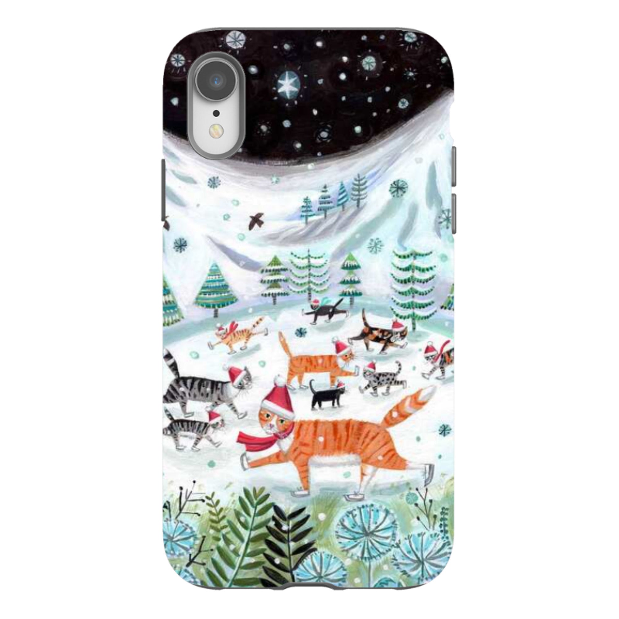 iPhone Tough Case - Cats On Ice By Mary Stubberfield