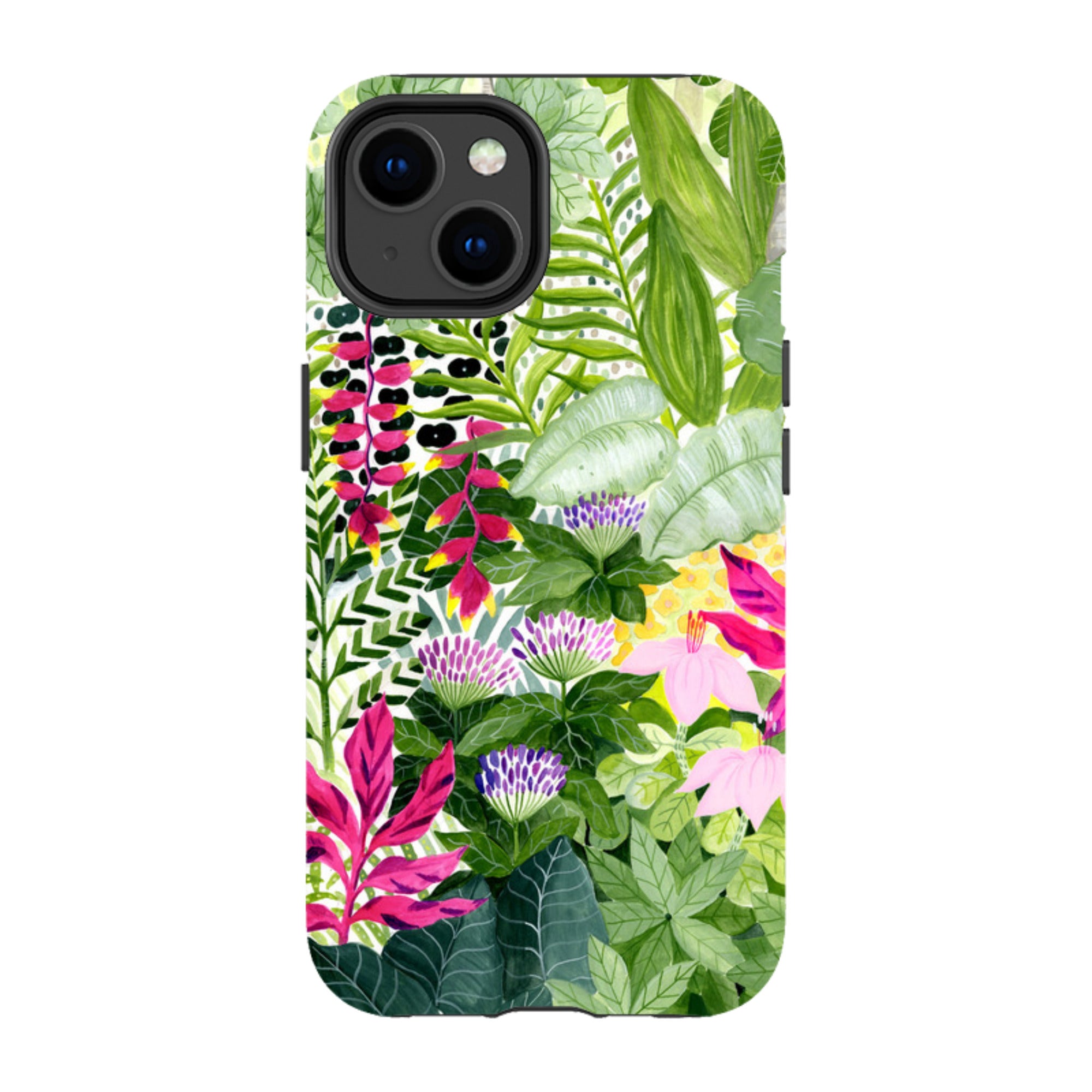iPhone Tough Case - Pink Botanical By Bex Parkin