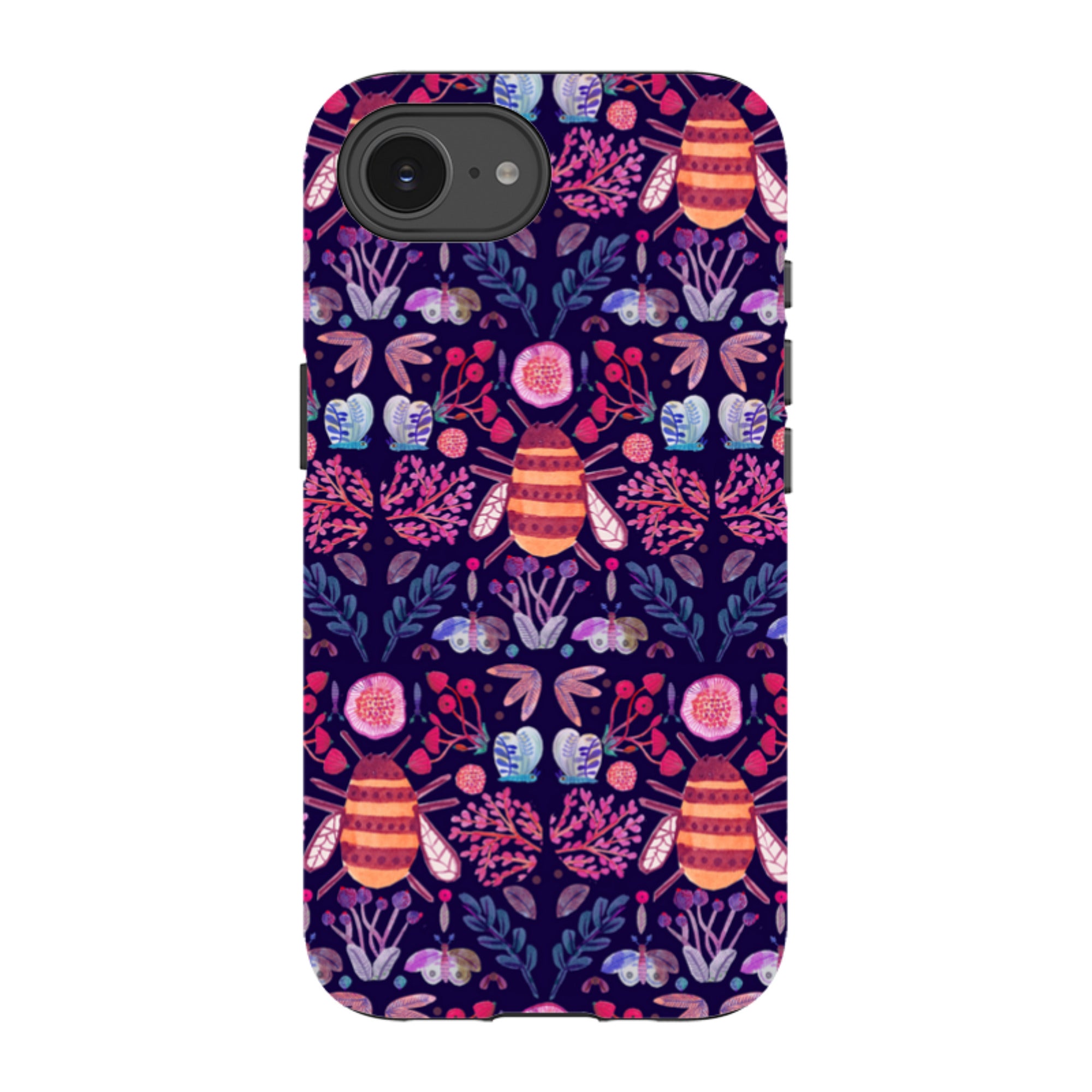 iPhone Tough Case - Botanics and Insects By Gabriela Larios