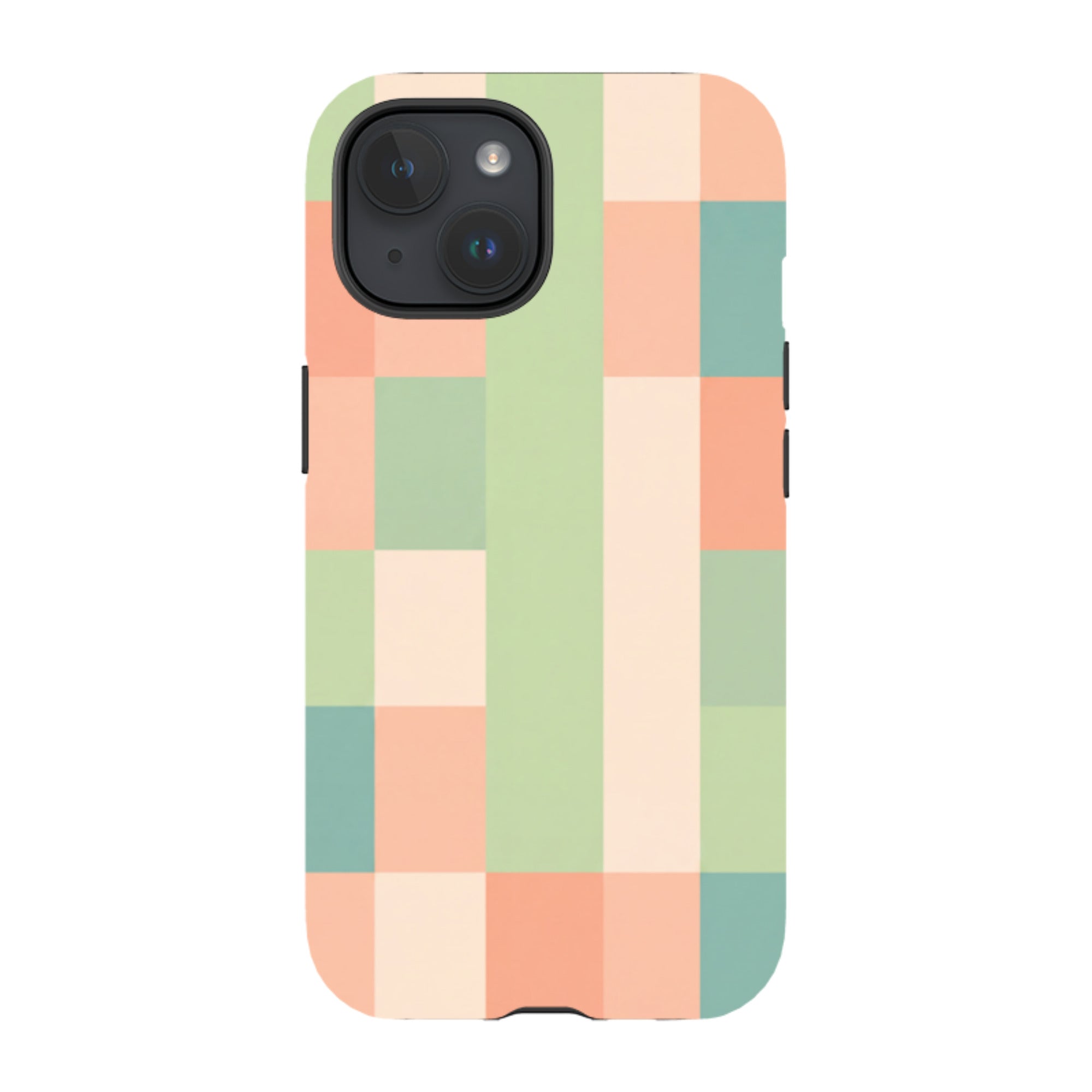 iPhone Tough Case - Pastel Gingham