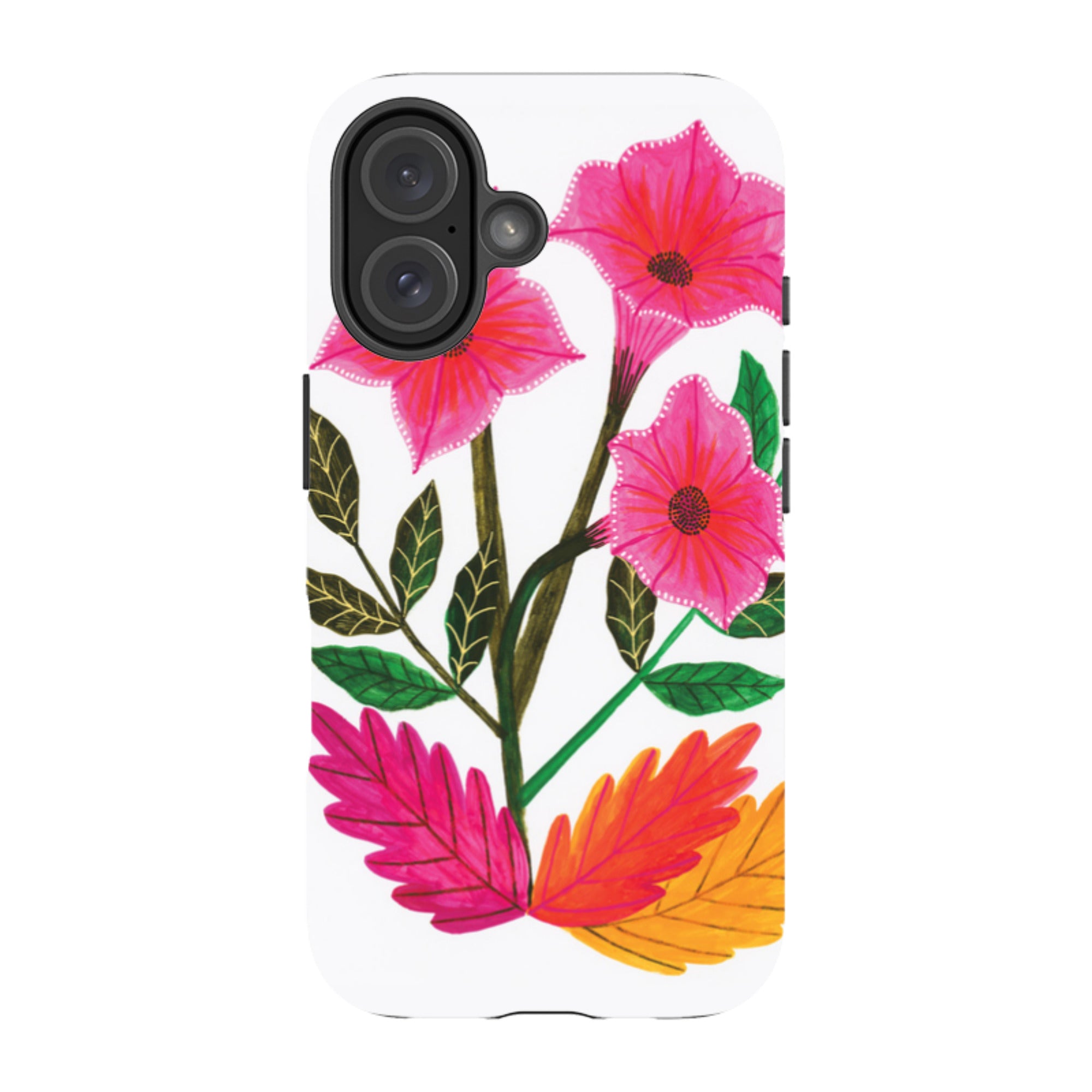 iPhone Tough Case - Trumpet Flowers By Lee Foster Wilson