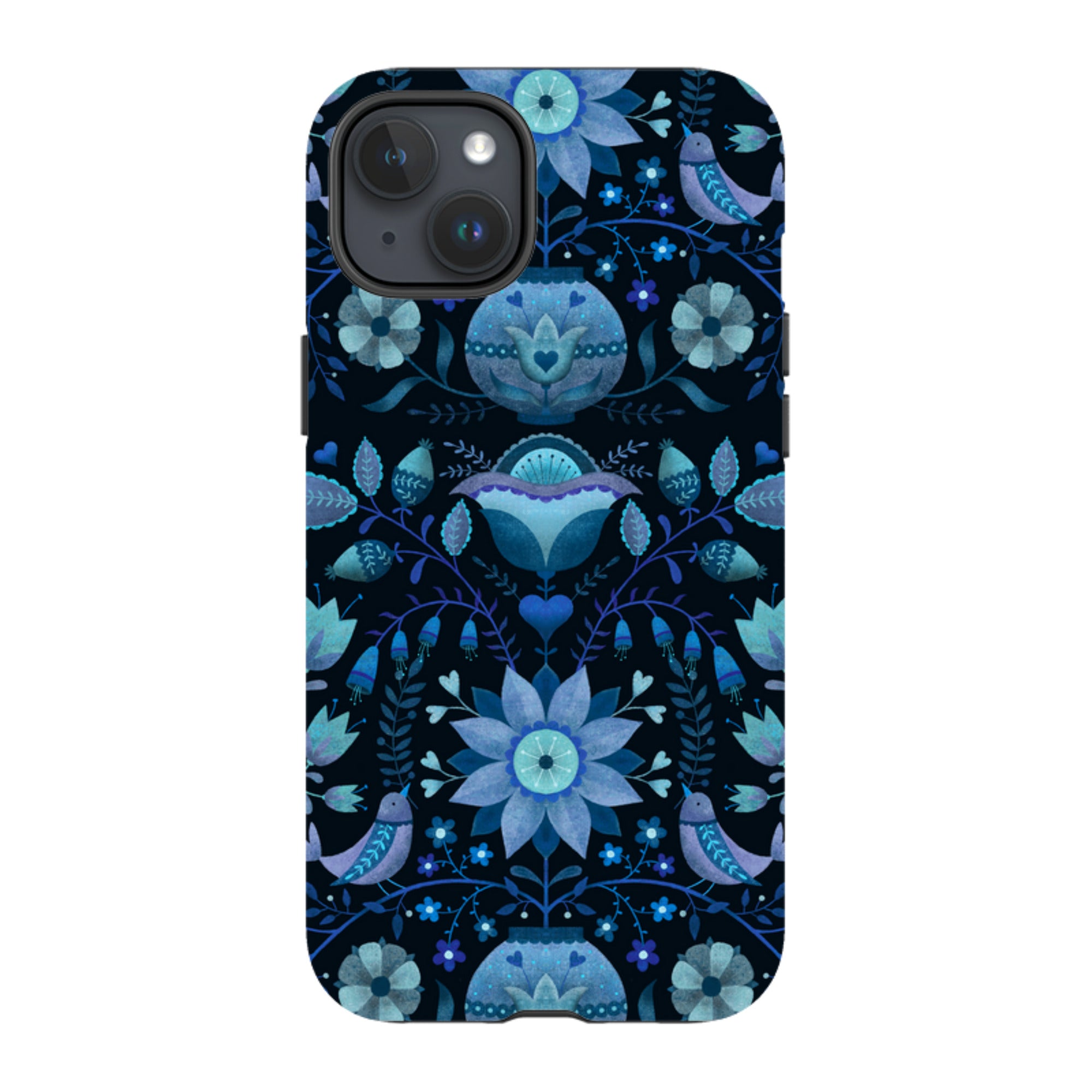 iPhone MagSafe Tough Case -  Blue Folk By Suzy Taylor