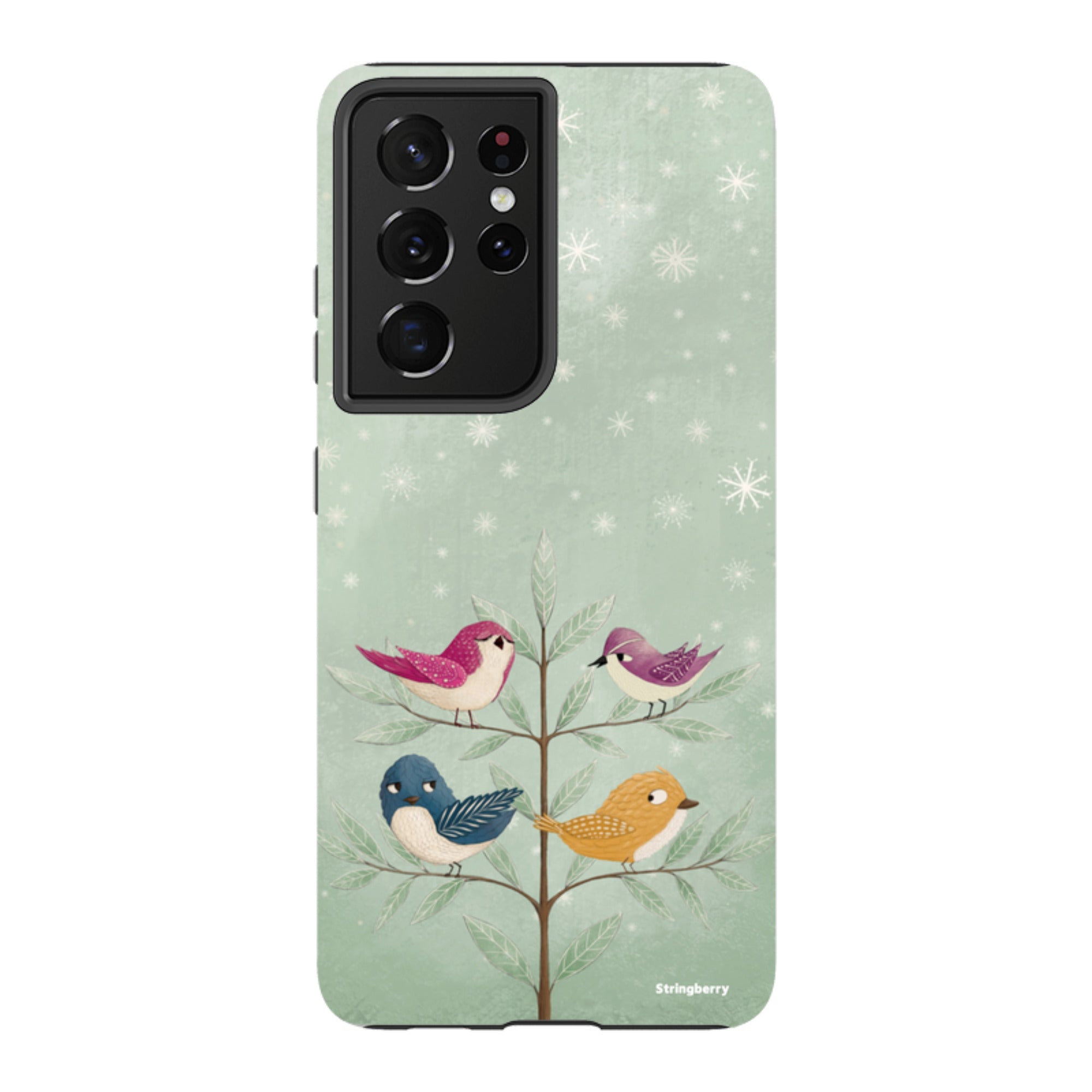 Samsung Tough Case - Garden Birds Aqua By Maja Lindberg