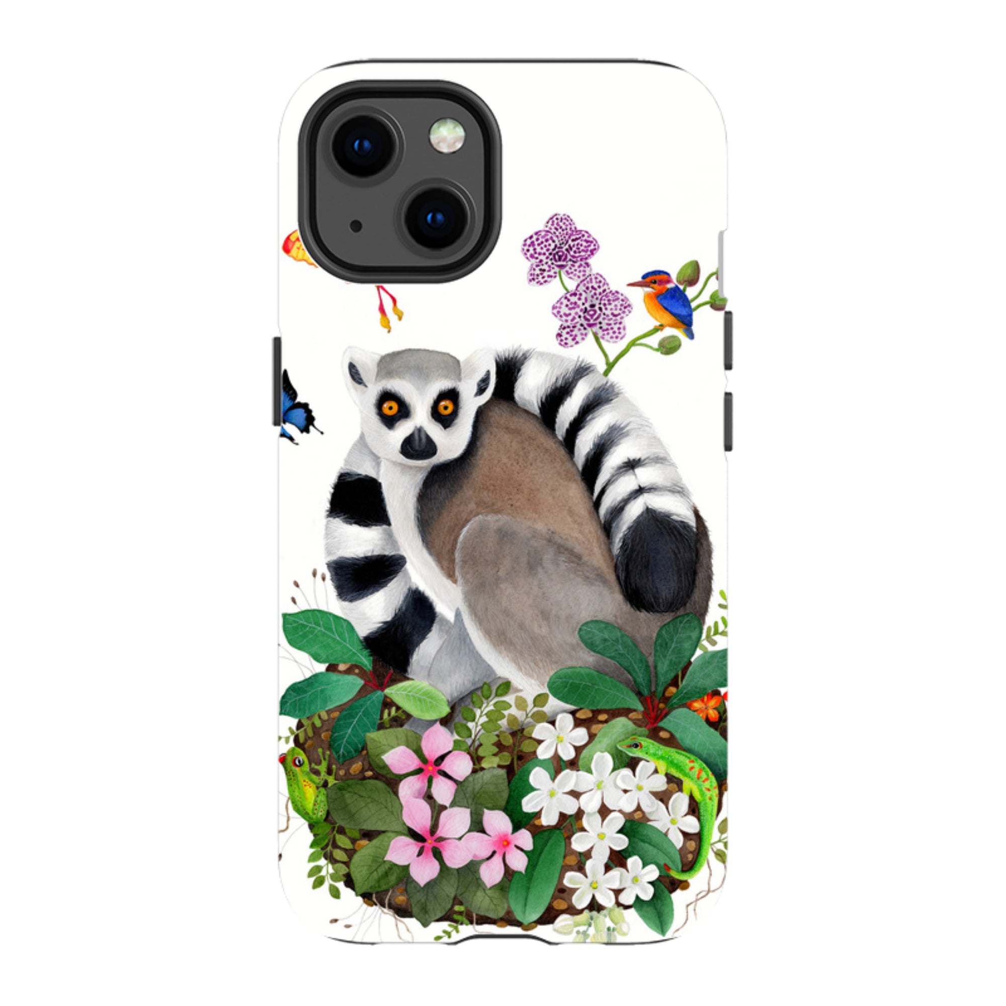iPhone Tough Case - Madagascar Lemur By Bex Parkin