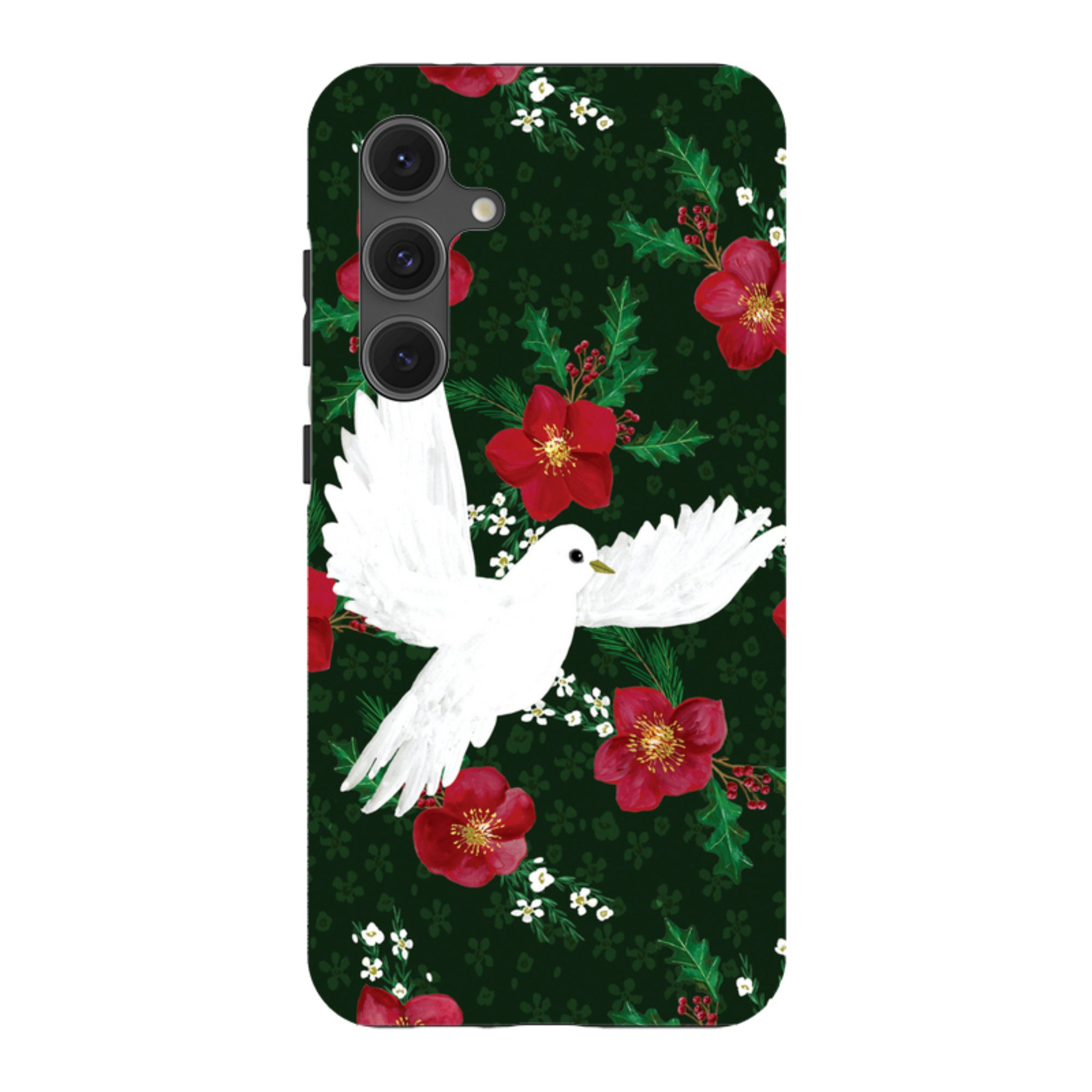 Samsung Tough Case - Dove and Floral By Abby Jacobs