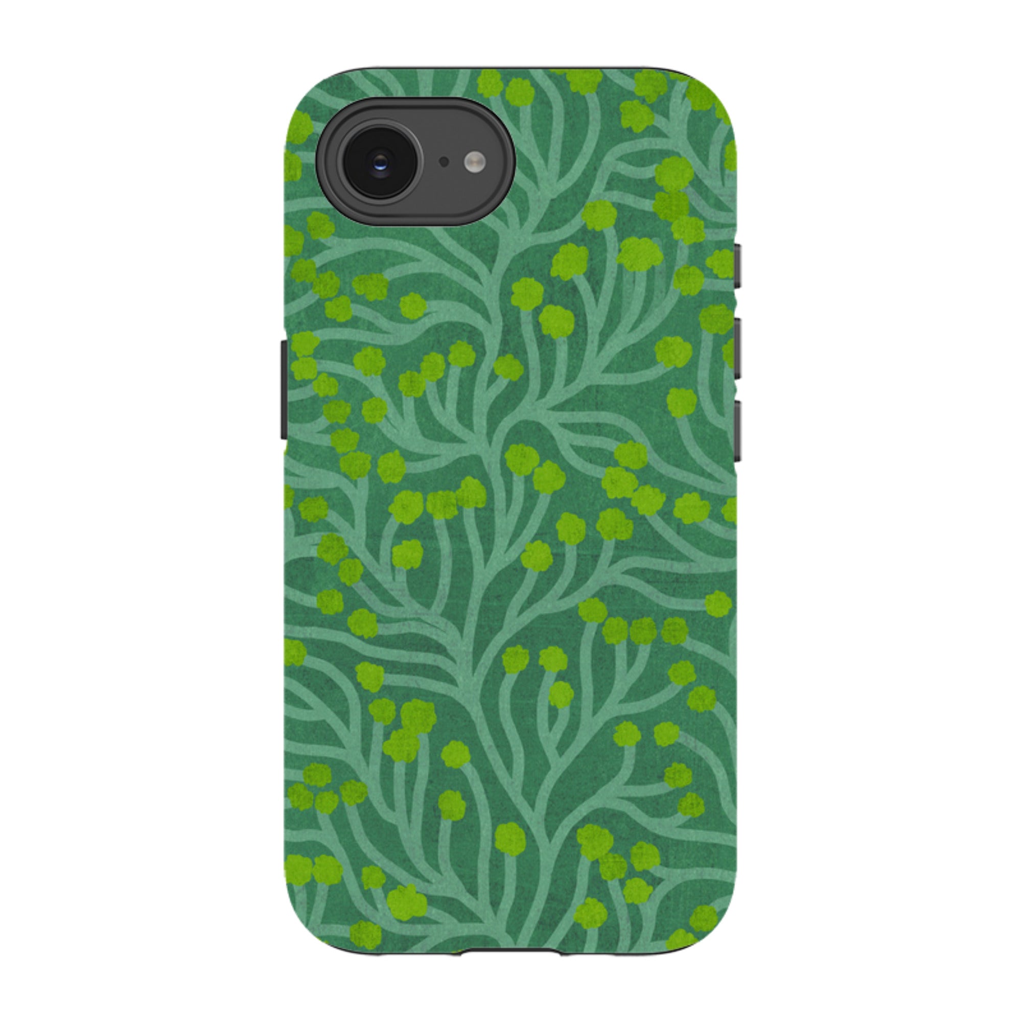 iPhone Tough Case - Vine Green And Teal By Katherine Quinn