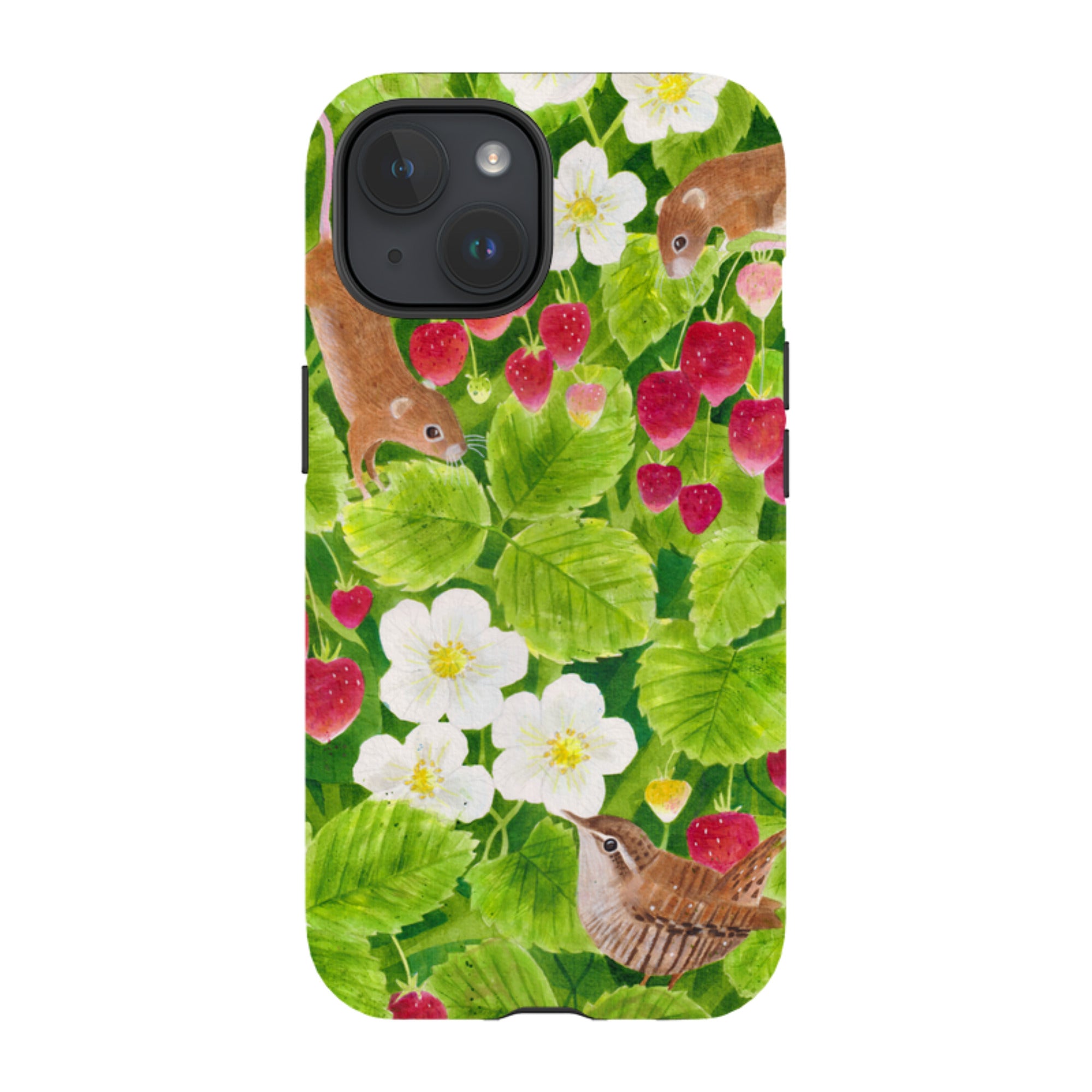 iPhone MagSafe Tough Case - Strawberry Thieves By Bex Parkin