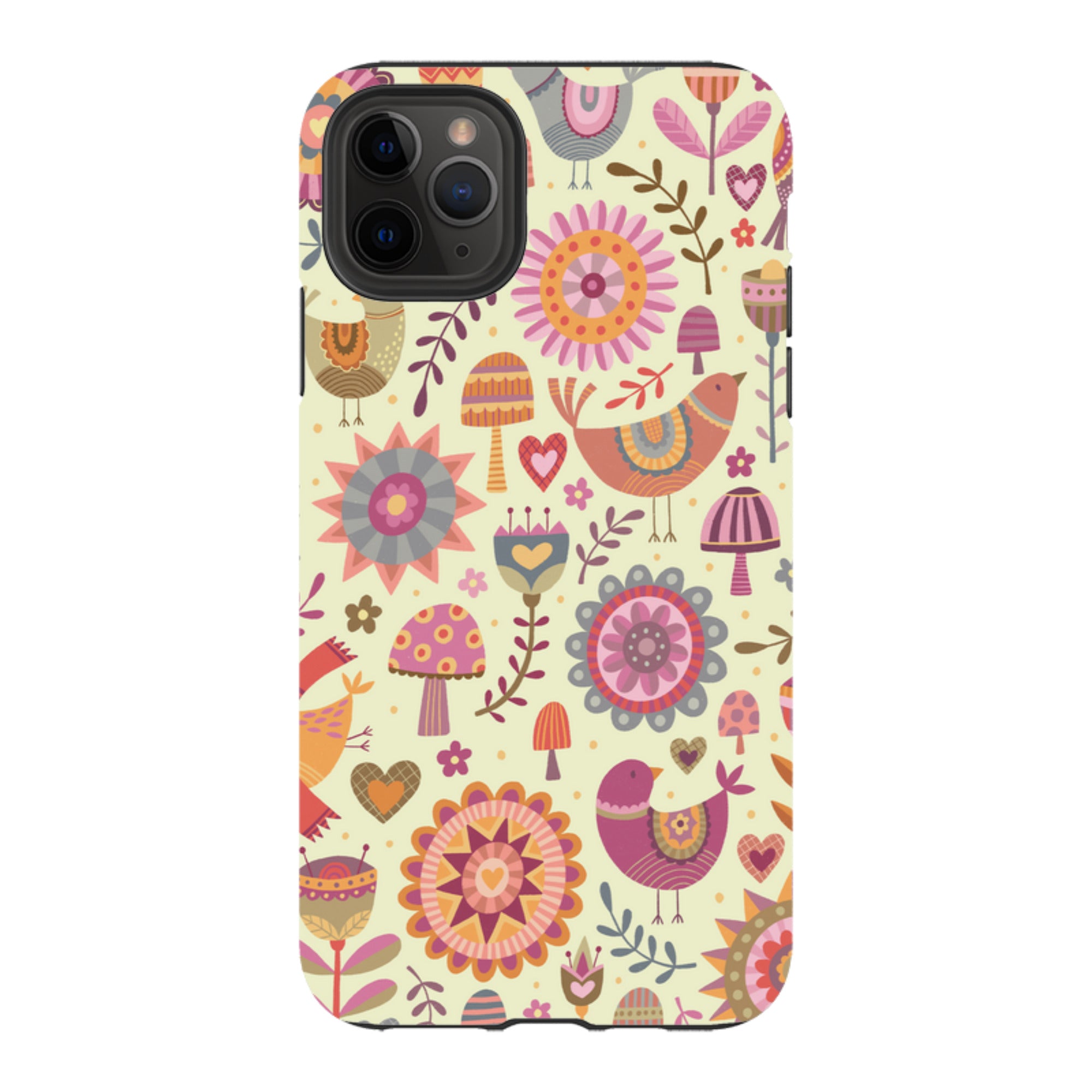 iPhone Tough Case - Bird Pattern II By Suzy Taylor