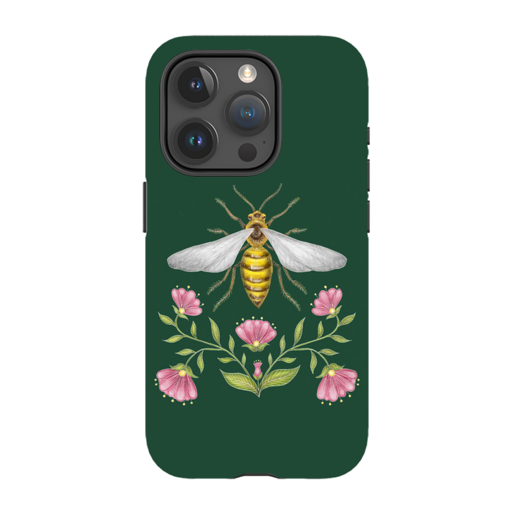 iPhone Tough Case - Wings Of Freedom Emerald By Catherine Rowe
