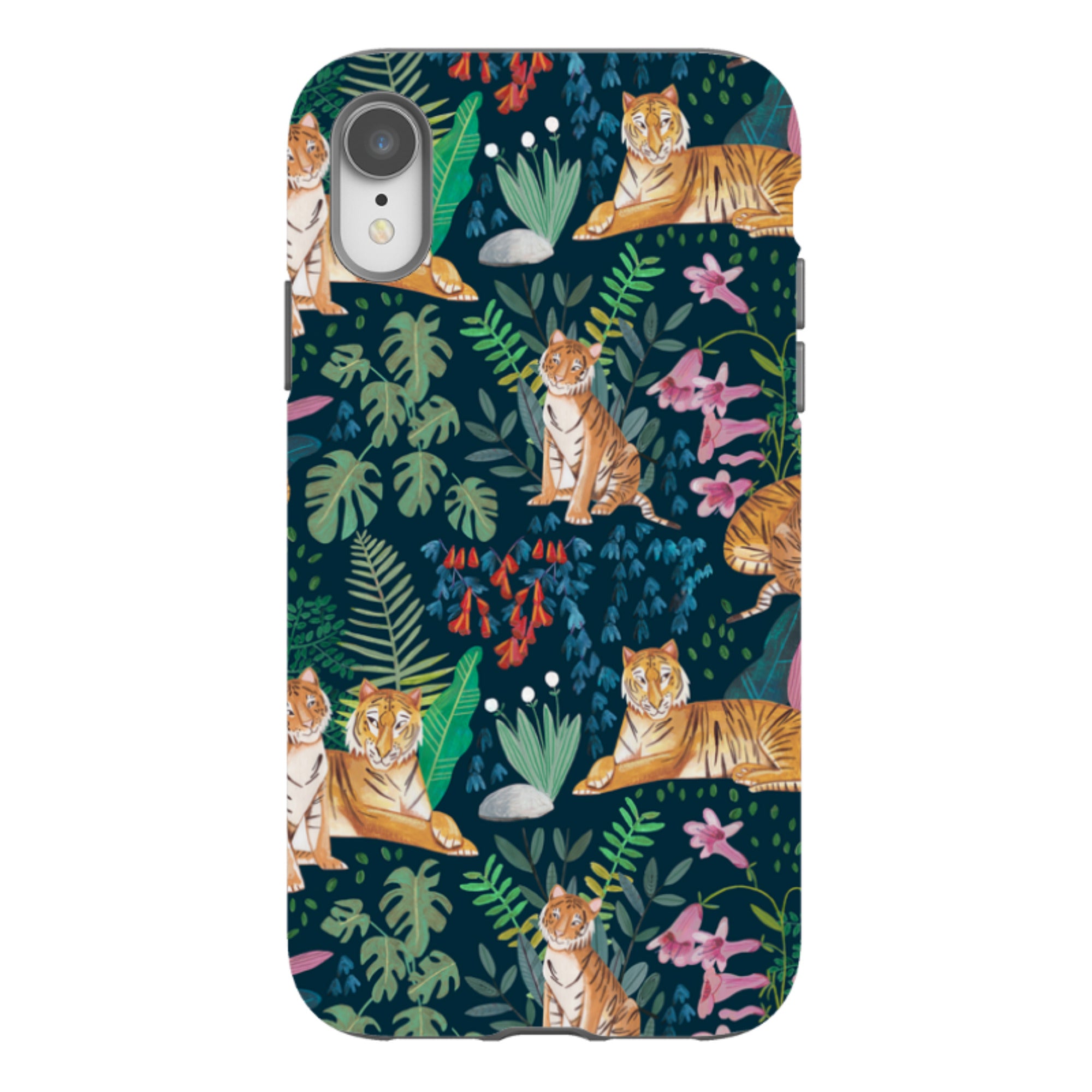 iPhone Tough Case - Tiger Pattern II By Caroline Bonne Muller