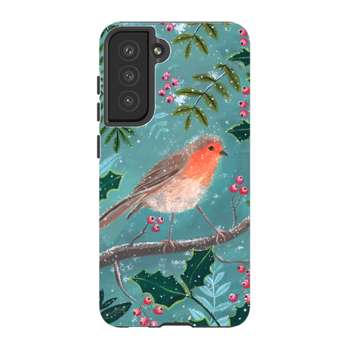 Samsung Tough Case - Christmas Robin By Mary Stubberfield