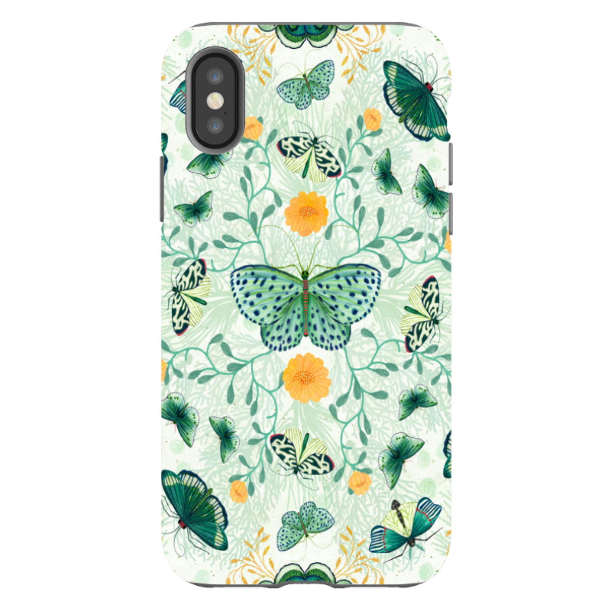 iPhone Tough Case - Medium Moths 1 By Katherine Quinn