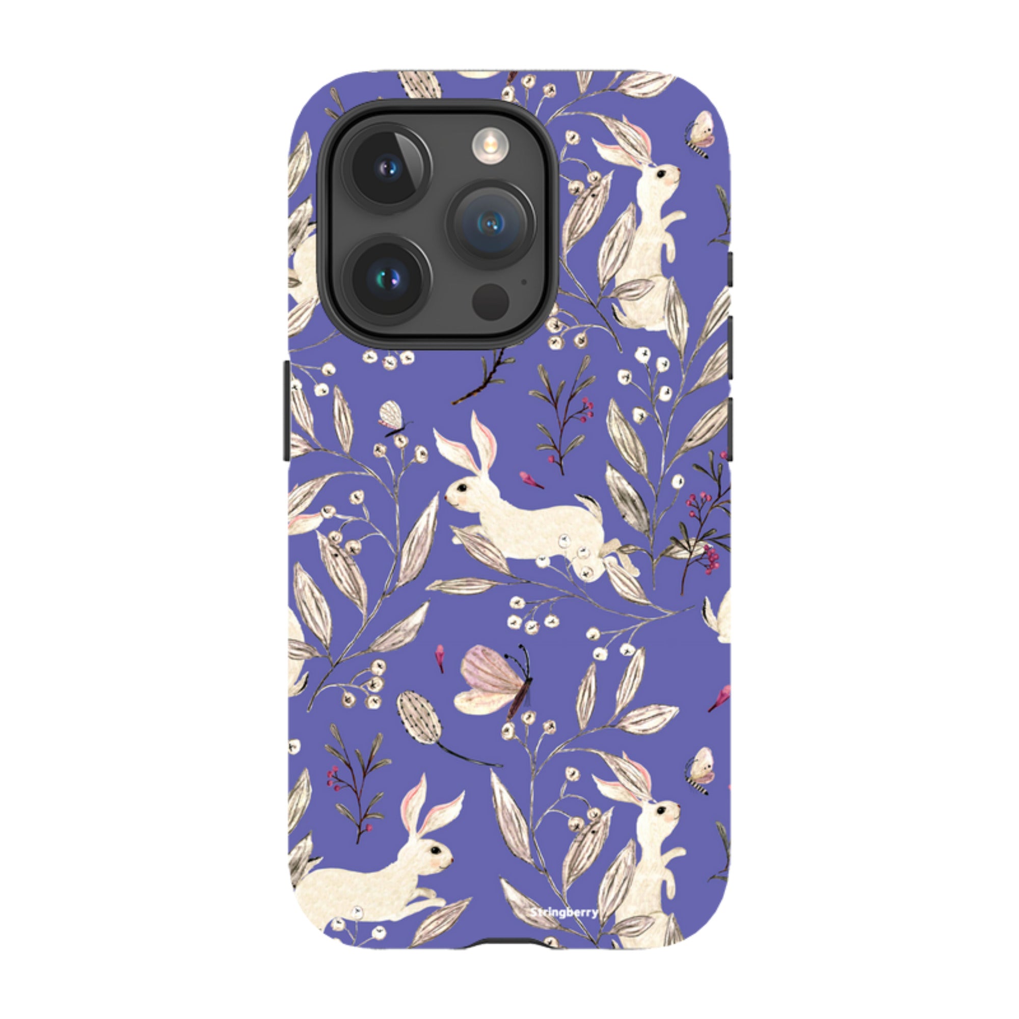 iPhone MagSafe Tough Case - Bunnies Periwinkle By Katherine Quinn