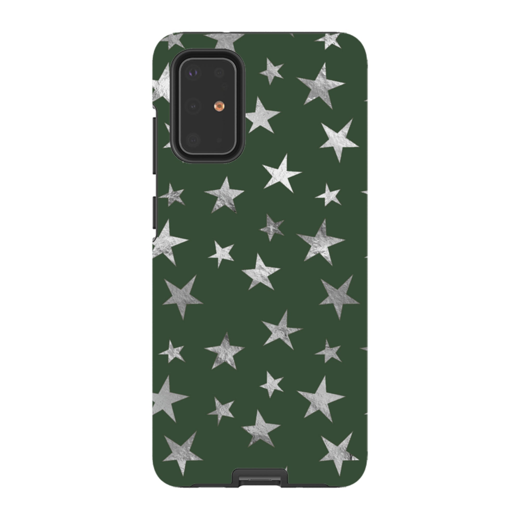 Samsung Tough Case - Green and Silver Stars