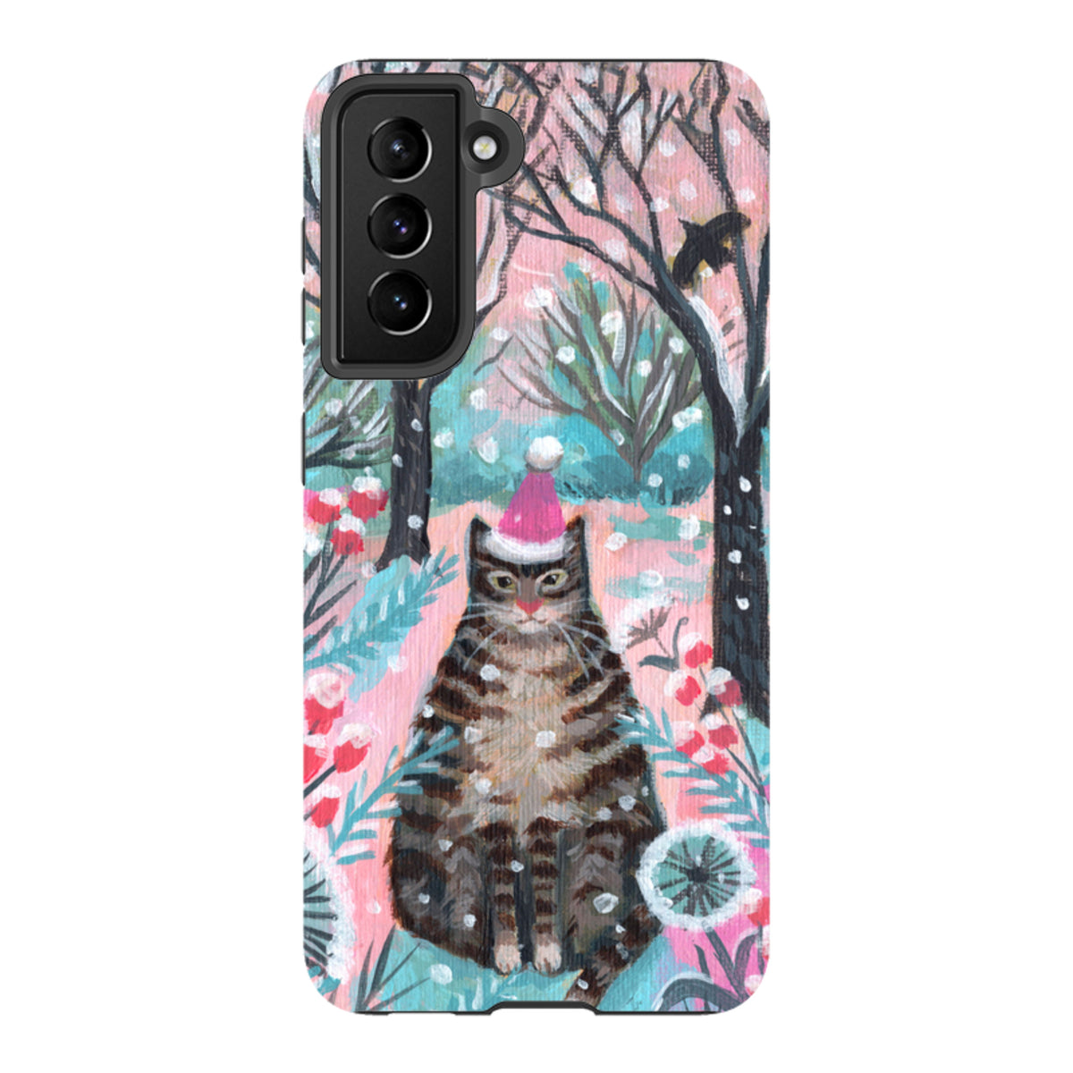 Samsung Tough Case - Snow Tabby By Mary Stubberfield