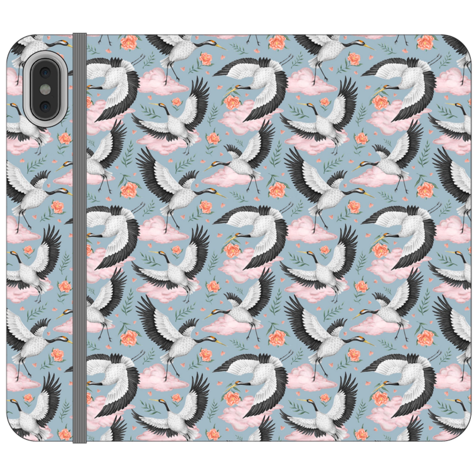 Flight of the Cranes Wallet Case By Catherine Rowe
