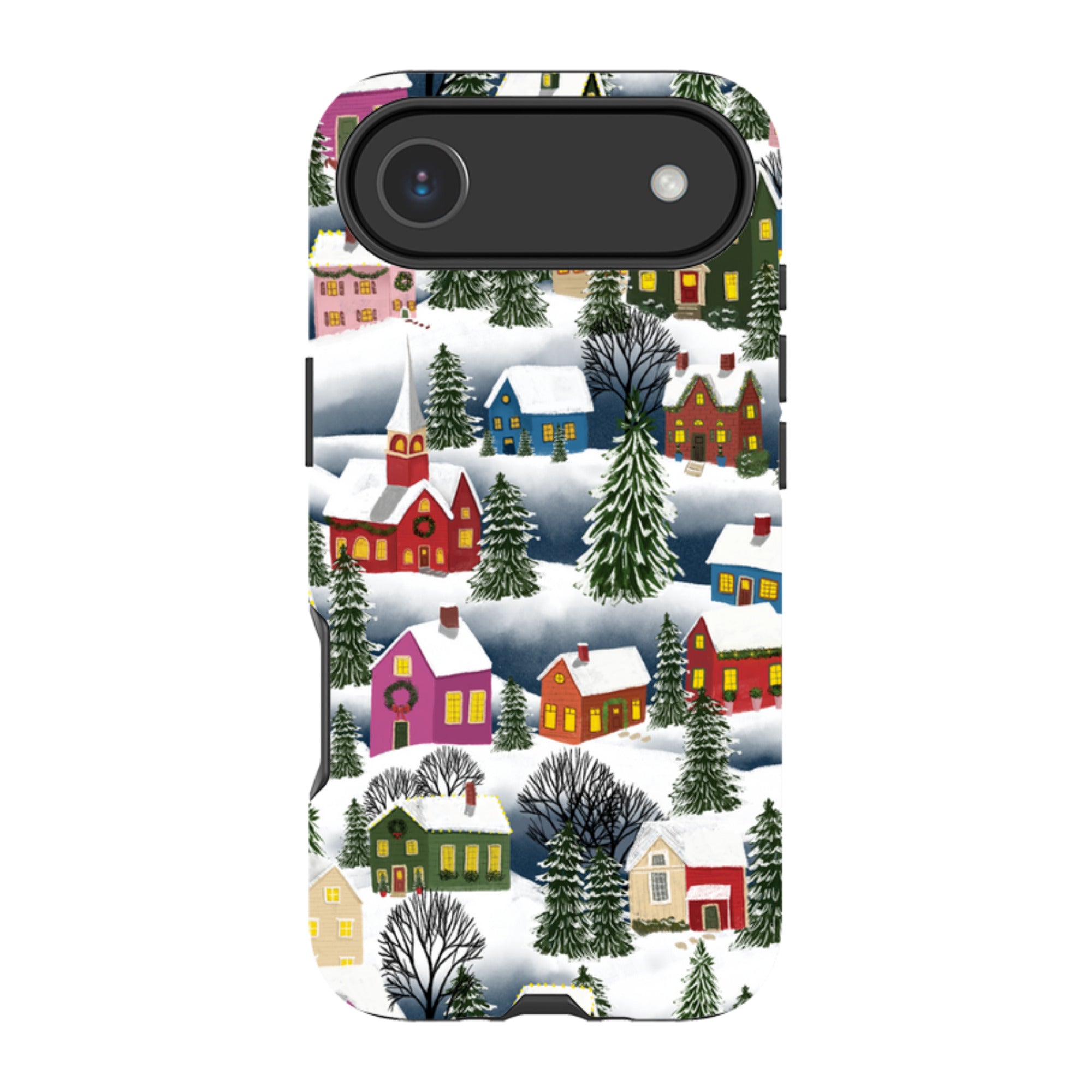 iPhone MagSafe Tough Case - Advent Street Town By Abby Jacobs