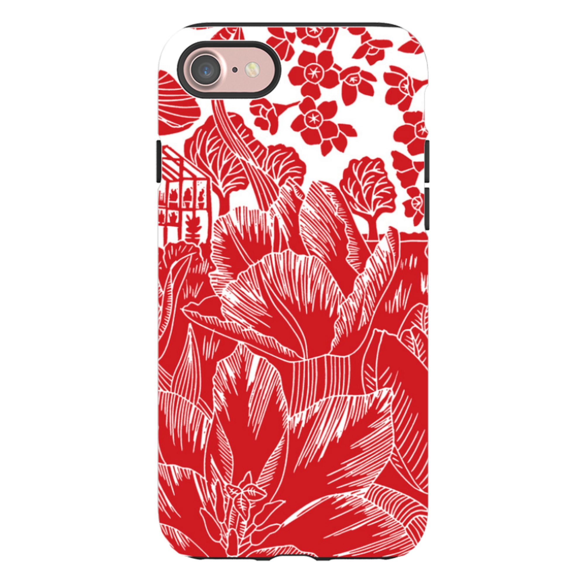 iPhone Tough Case - Tulip Silhouette By Kate Heiss