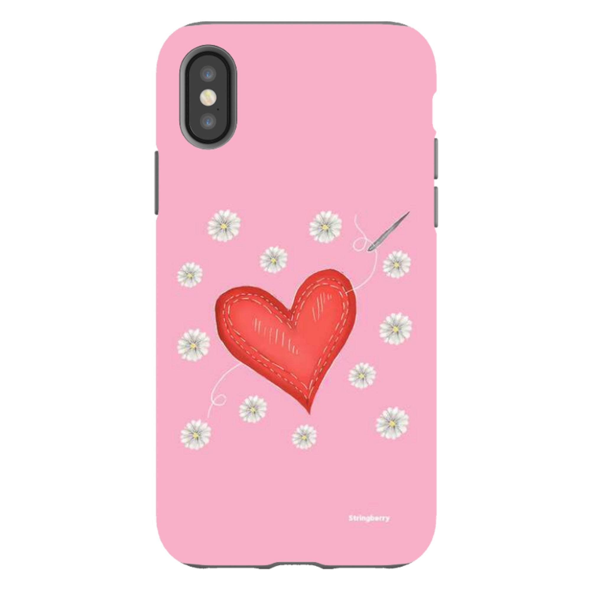 iPhone Tough Case - Love Heart Sewing By Catherine Rowe