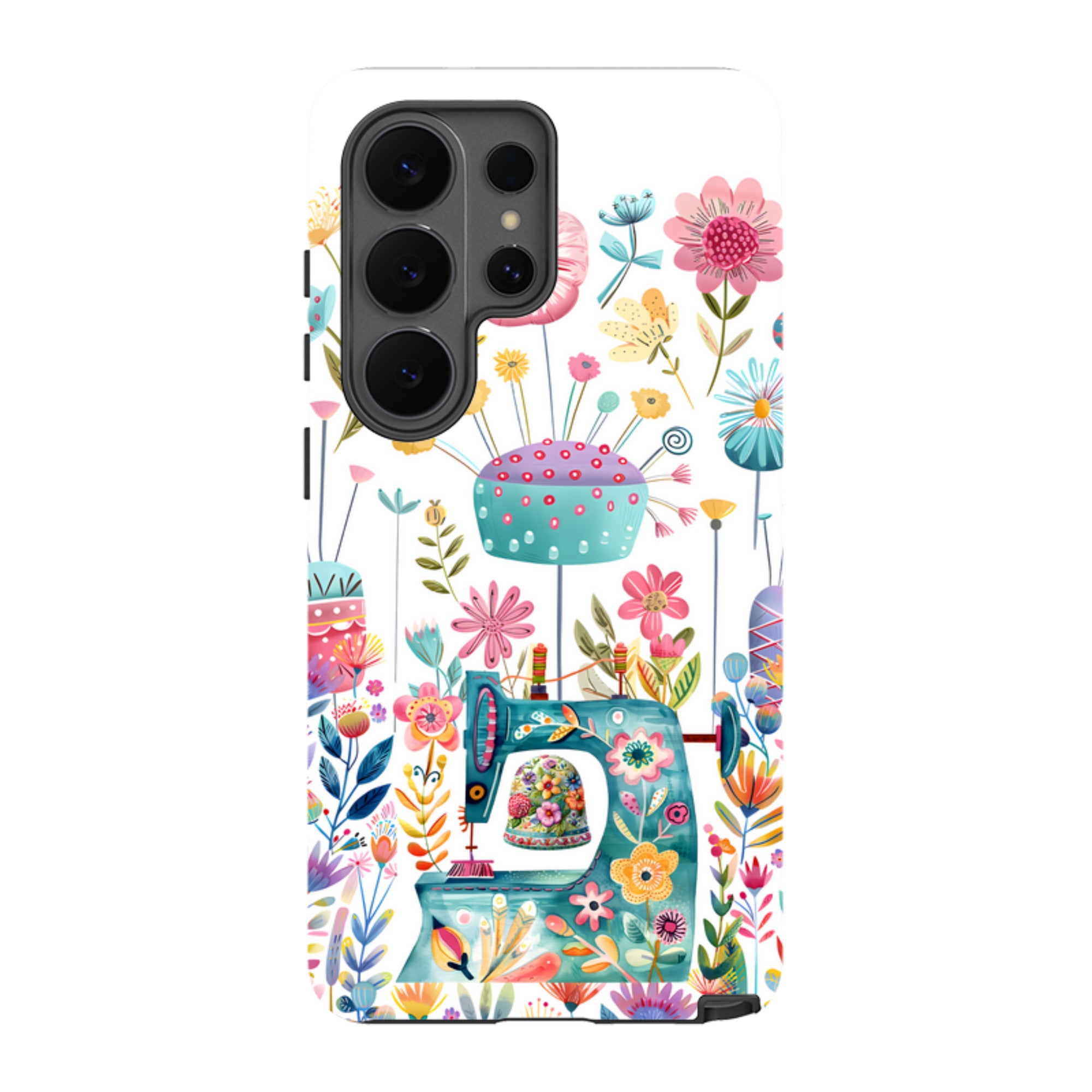 Samsung Tough  Case - Floral Sewing Machine