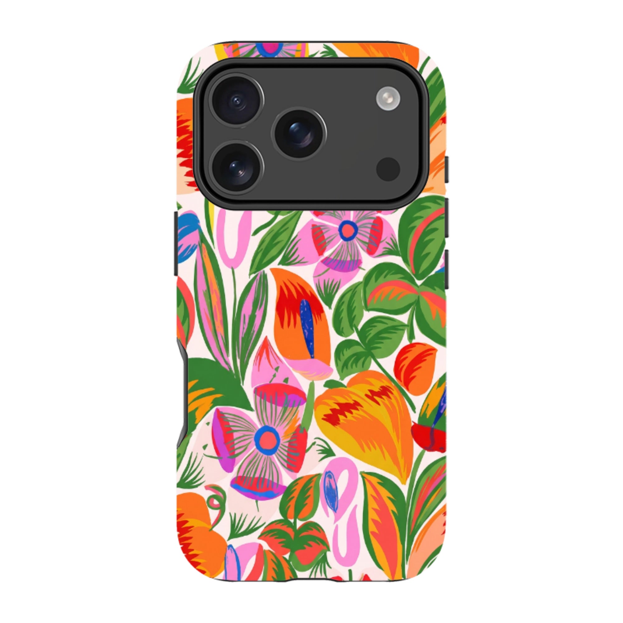 iPhone MagSafe Tough Case - Vintage Tropical Floral