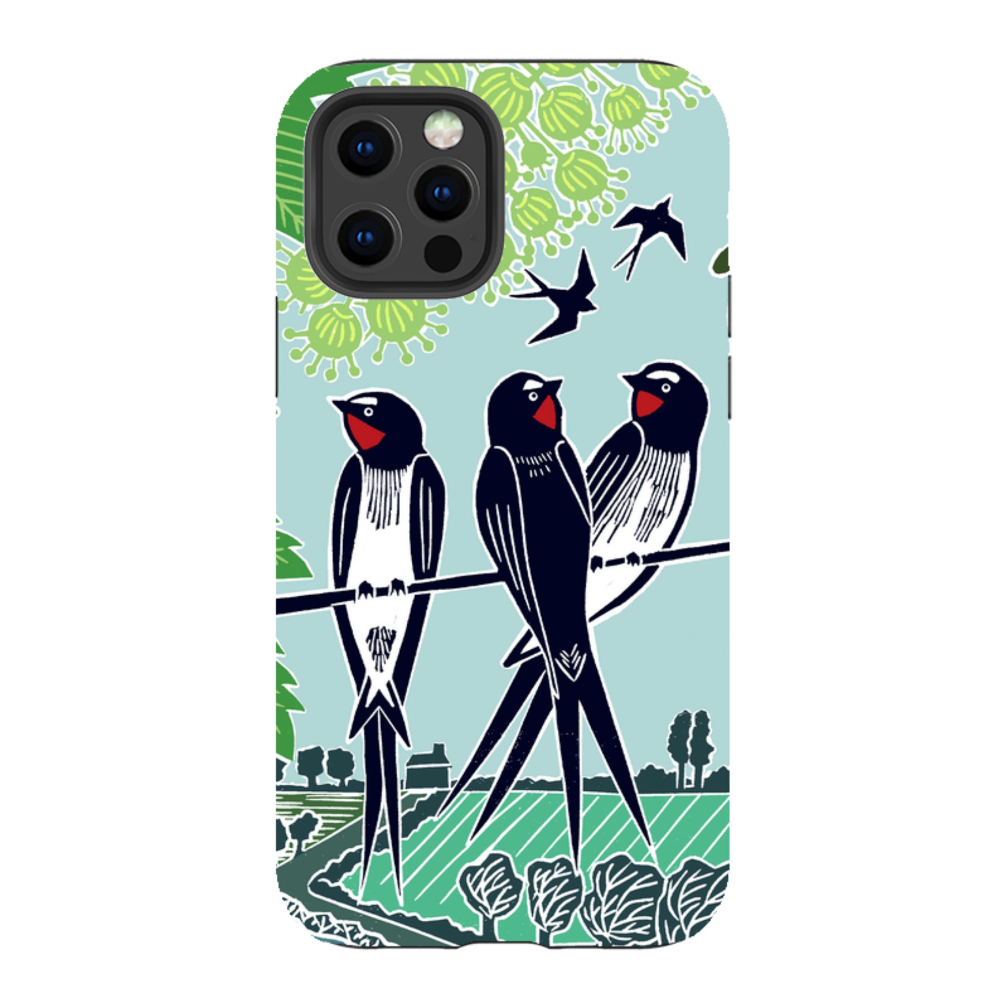 iPhone Tough Case - Swallows By Kate Heiss