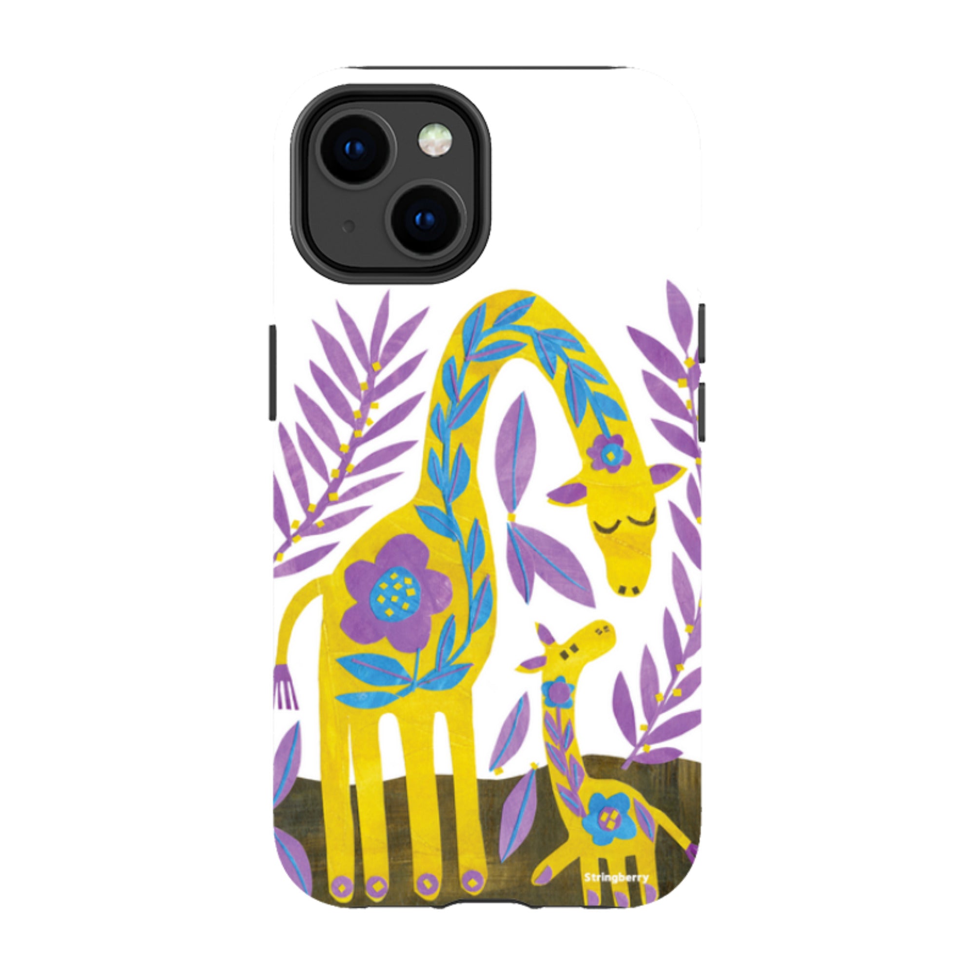 iPhone Tough Case - Folk Giraffes By Tracey English