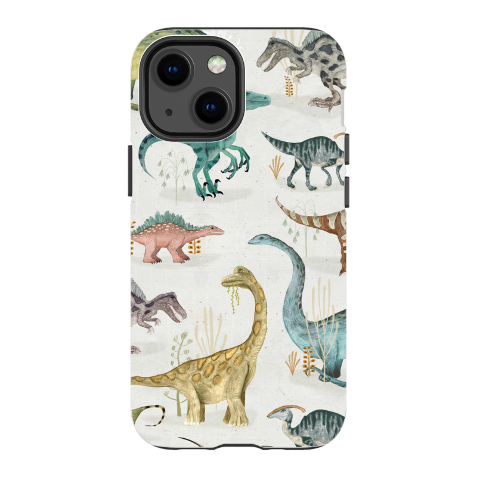 iPhone Tough Case - Dinosaur Pastel By Katherine Quinn