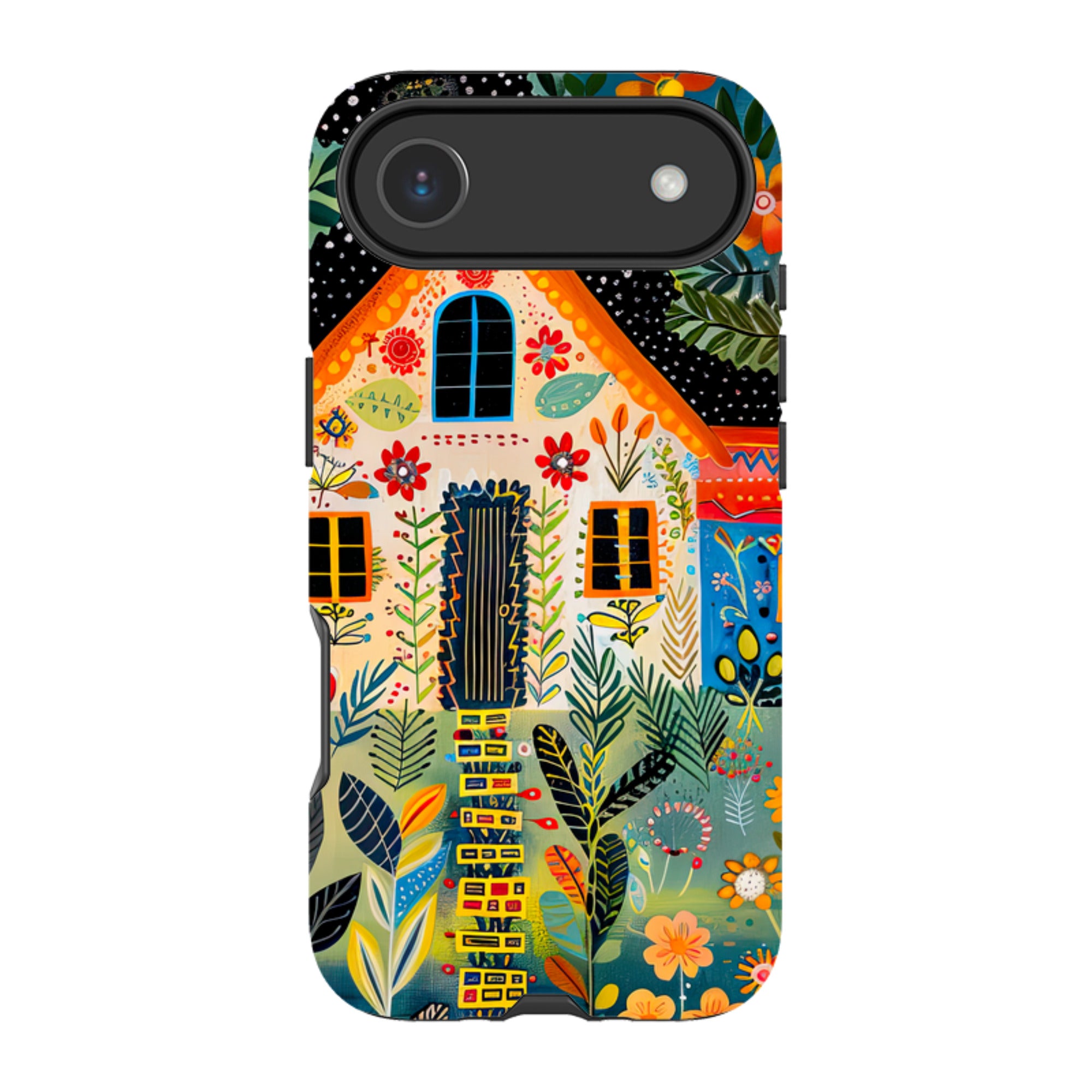 iPhone MagSafe Tough Case - Folk Art House II