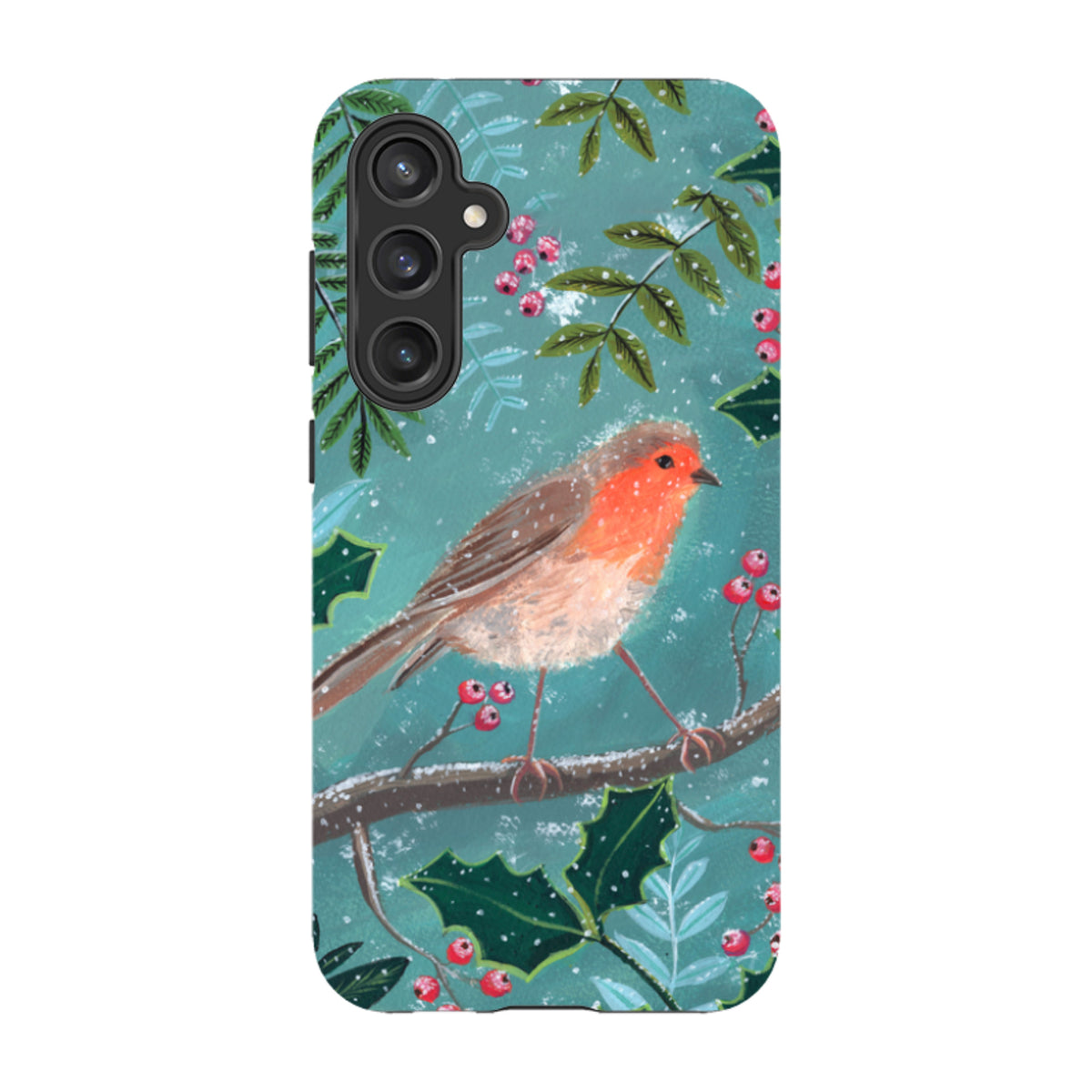 Samsung Tough Case - Christmas Robin By Mary Stubberfield