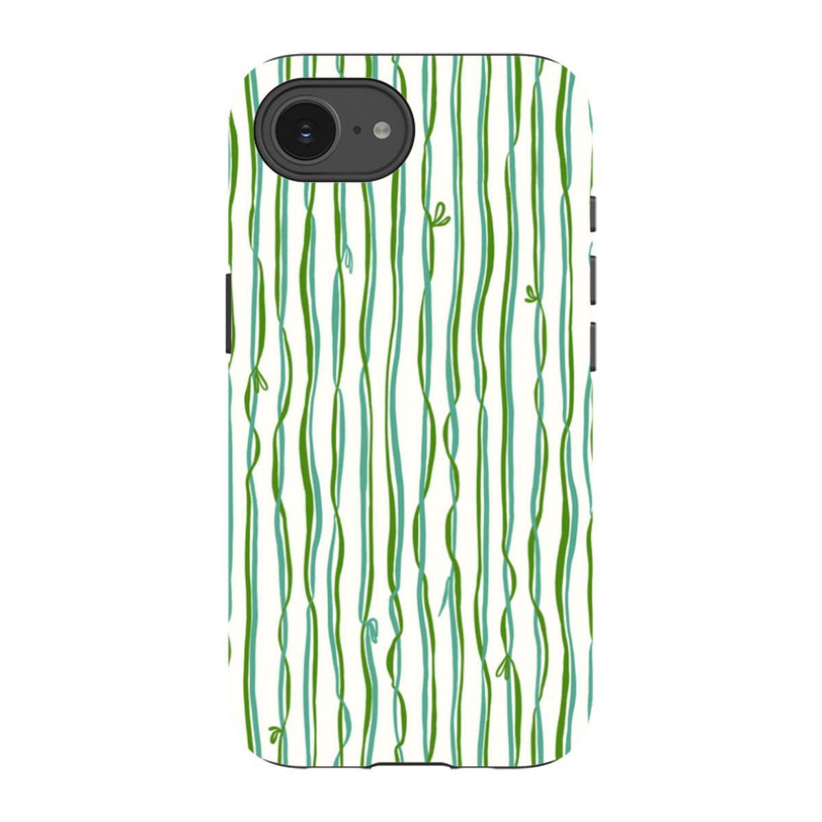 iPhone Tough Case - Ribbons blue and green By Katherine Quinn