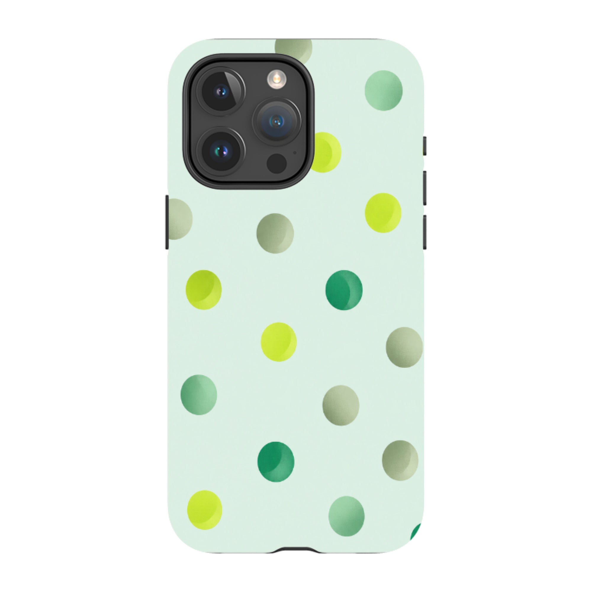 iPhone MagSafe Tough Case - Mint Polka Dot