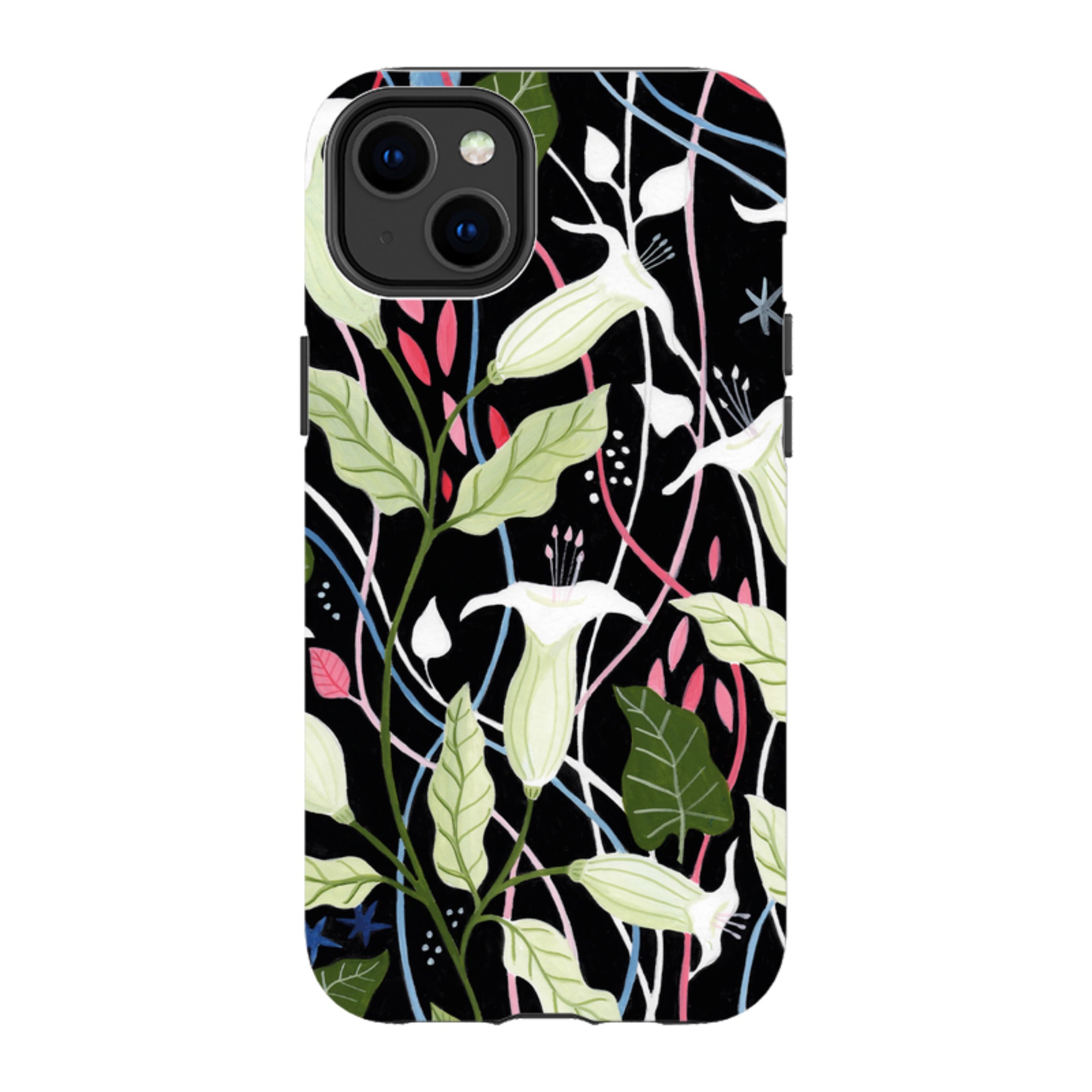 iPhone Tough Case - Trumpet Flowers By Bex Parkin