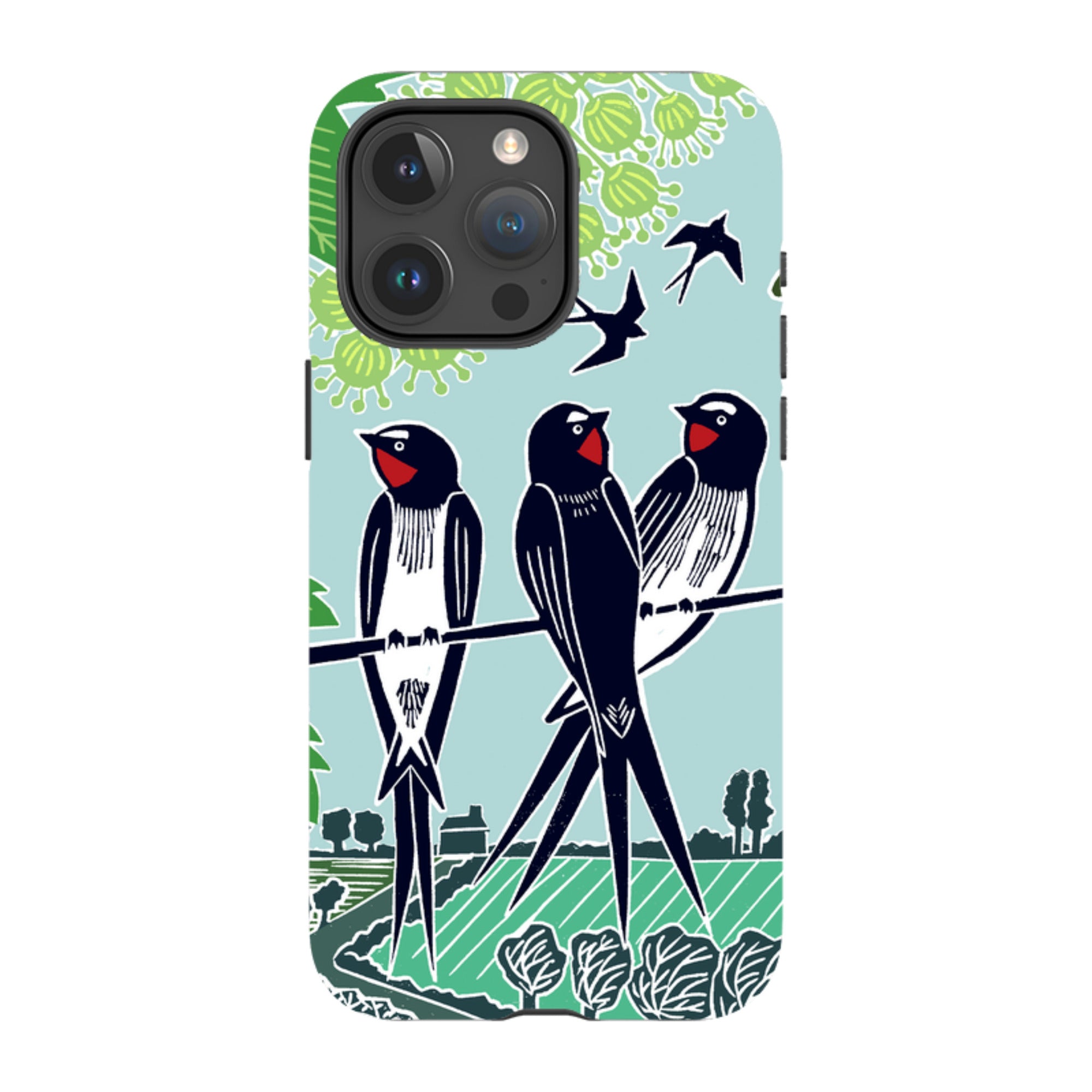 iPhone Tough Case - Swallows By Kate Heiss