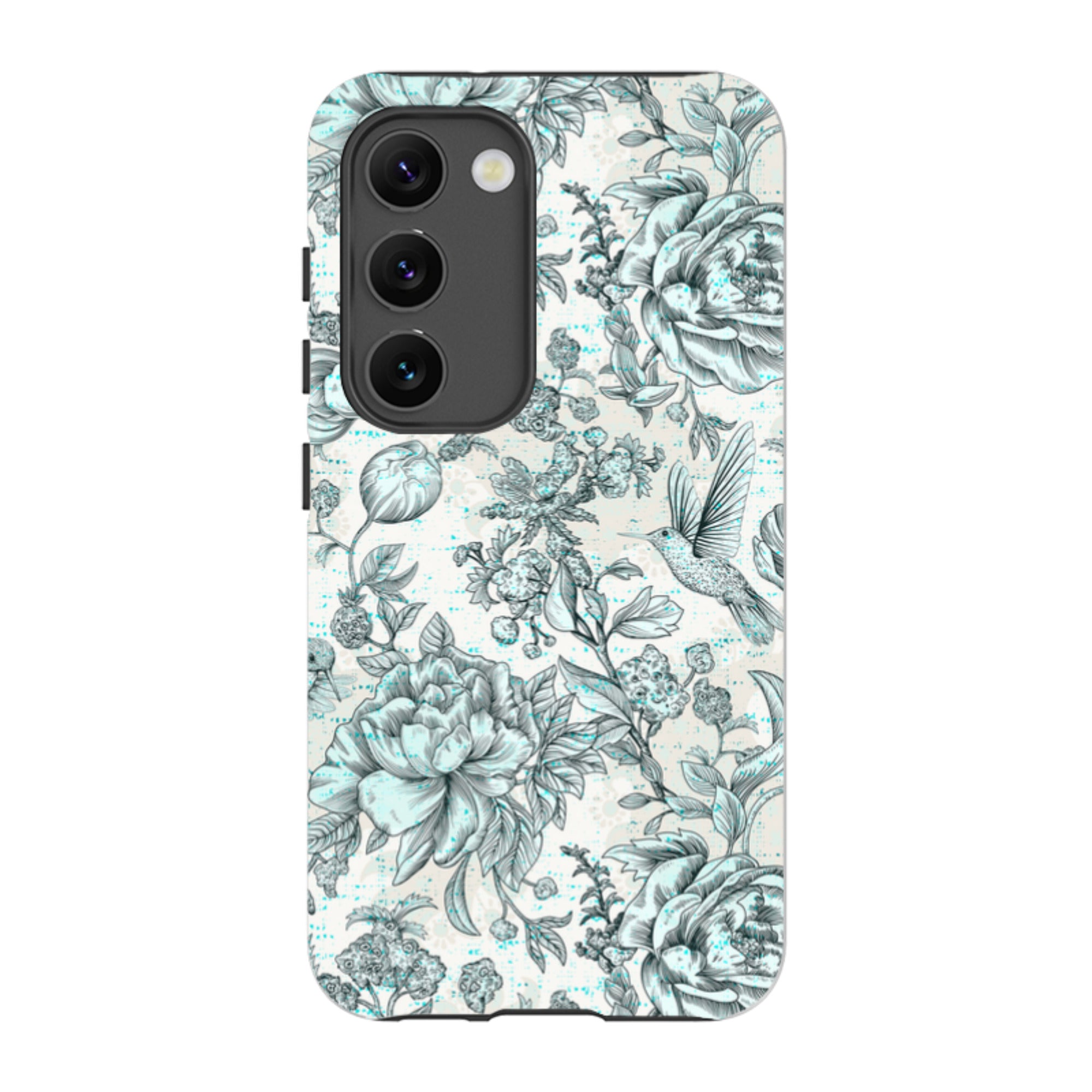 Samsung Tough Case - Blue peonies