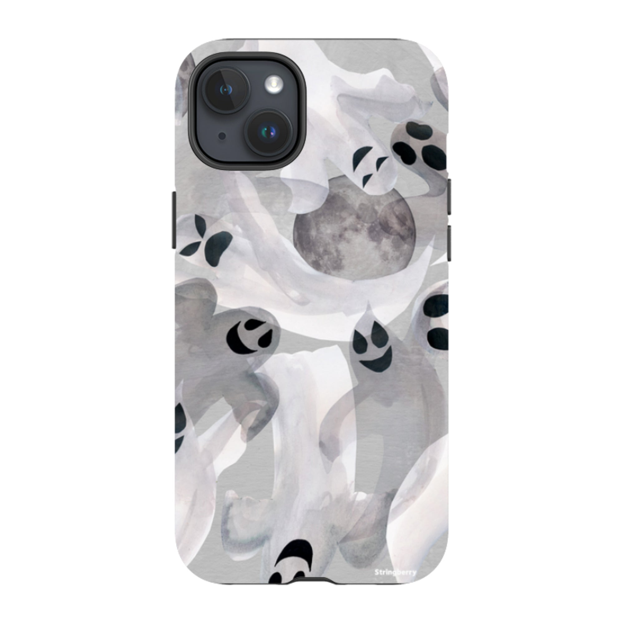 iPhone Tough Case - Ghosts and Moons By Tracey English