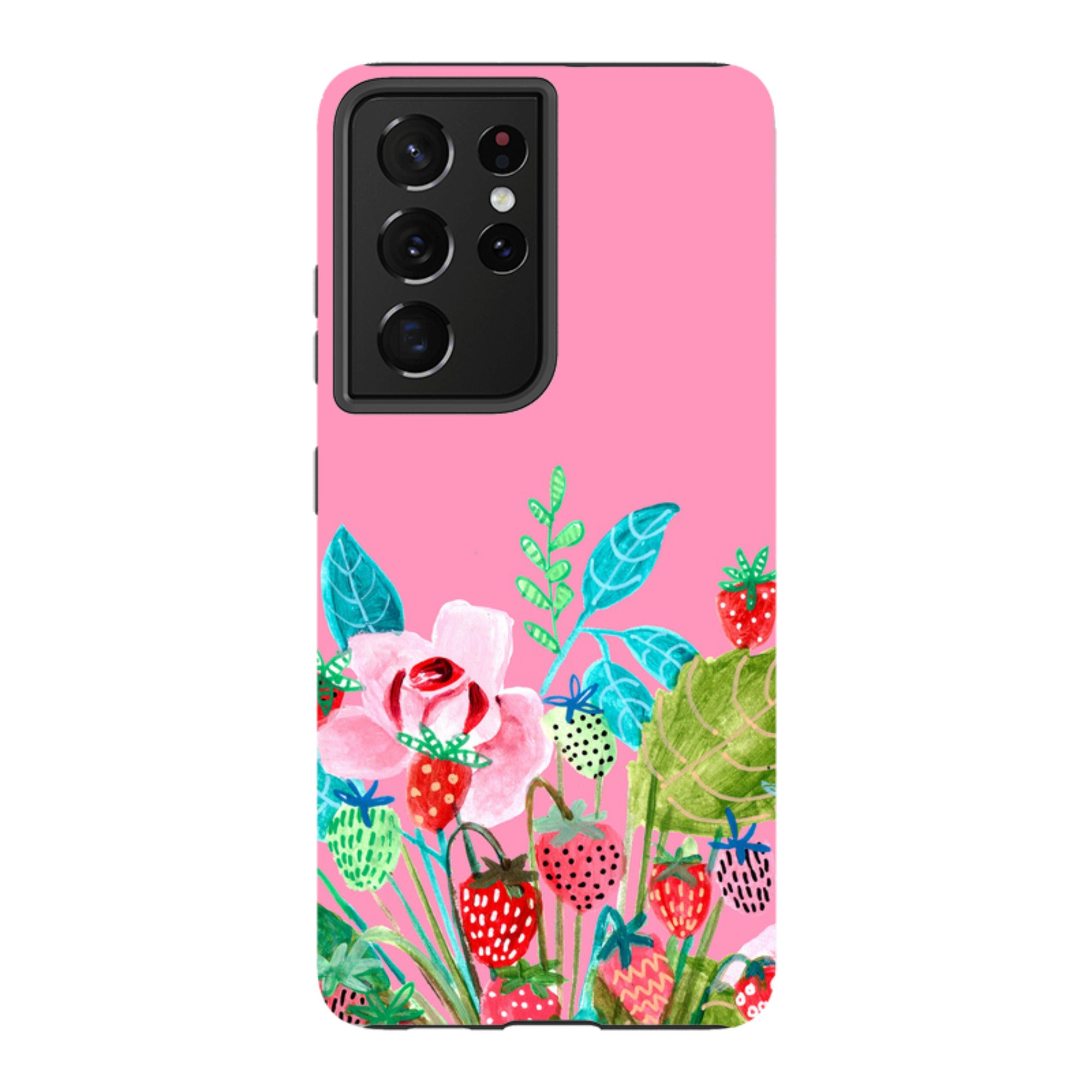Samsung Tough Case - Pink Colour Floral By Caroline Bonne Muller