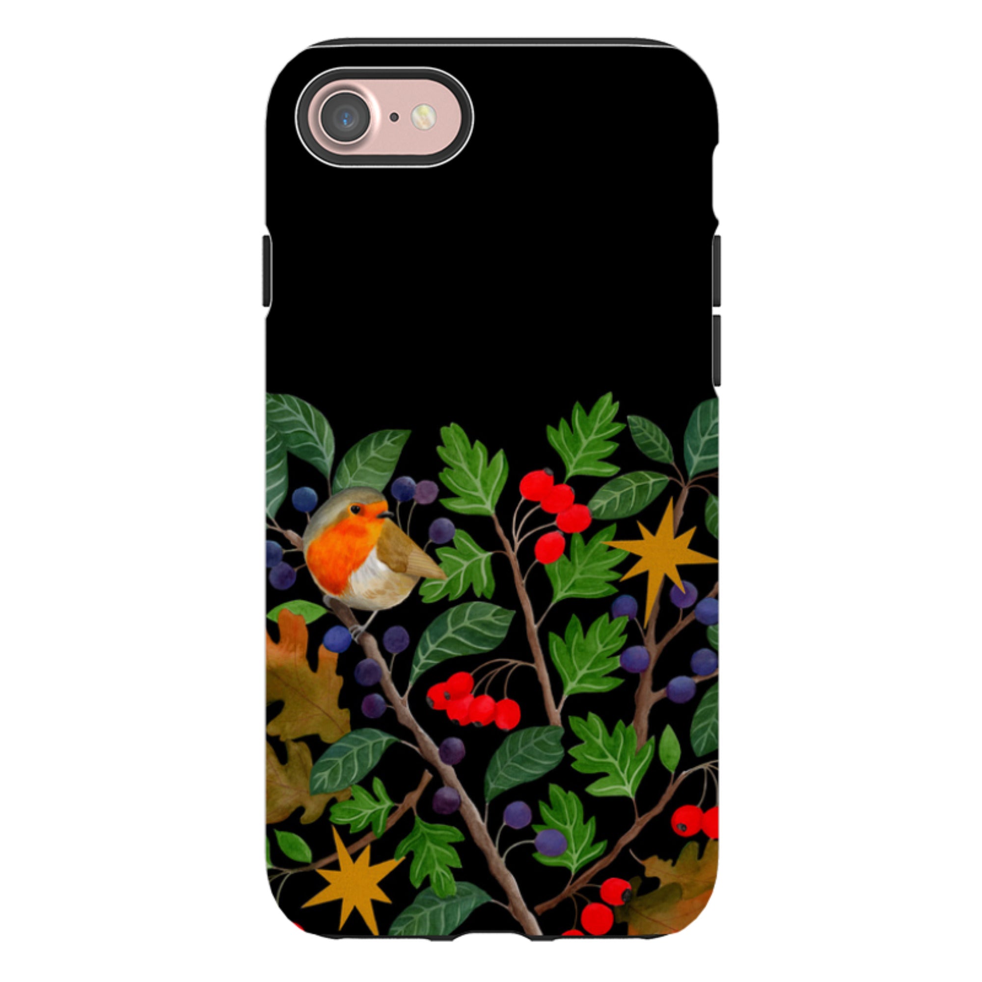 iPhone Tough Case - Sloe Robin By Bex Parkin