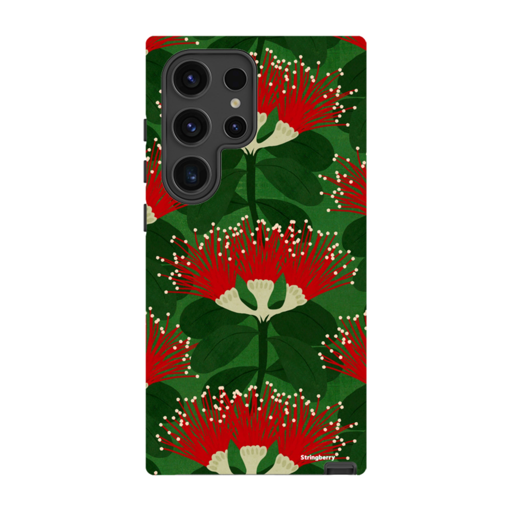 Samsung Tough Case - Pohutukawa Green And Red By Katherine Quinn