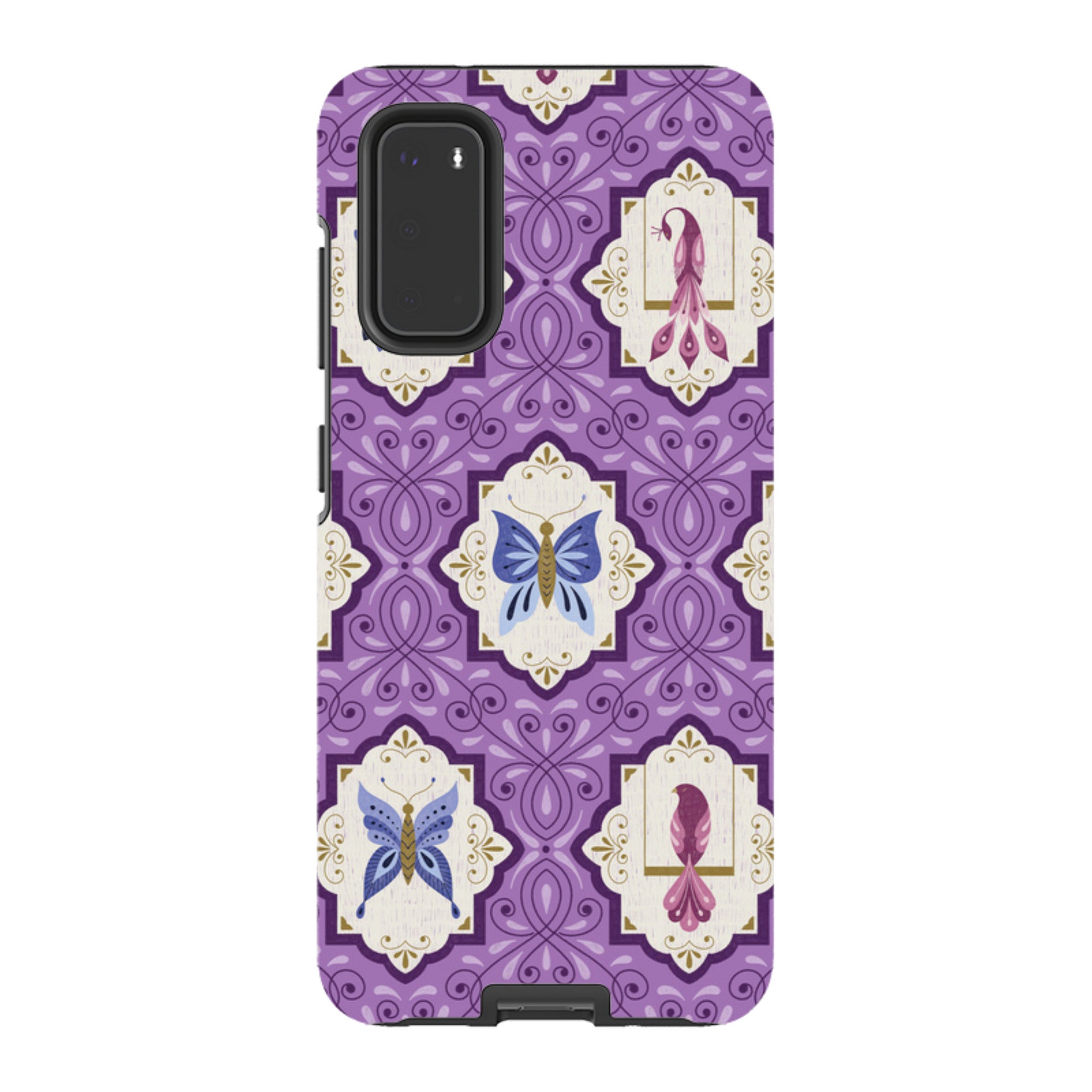 Samsung Tough Case - Wingframes Med Purple By Jenny Zemanek